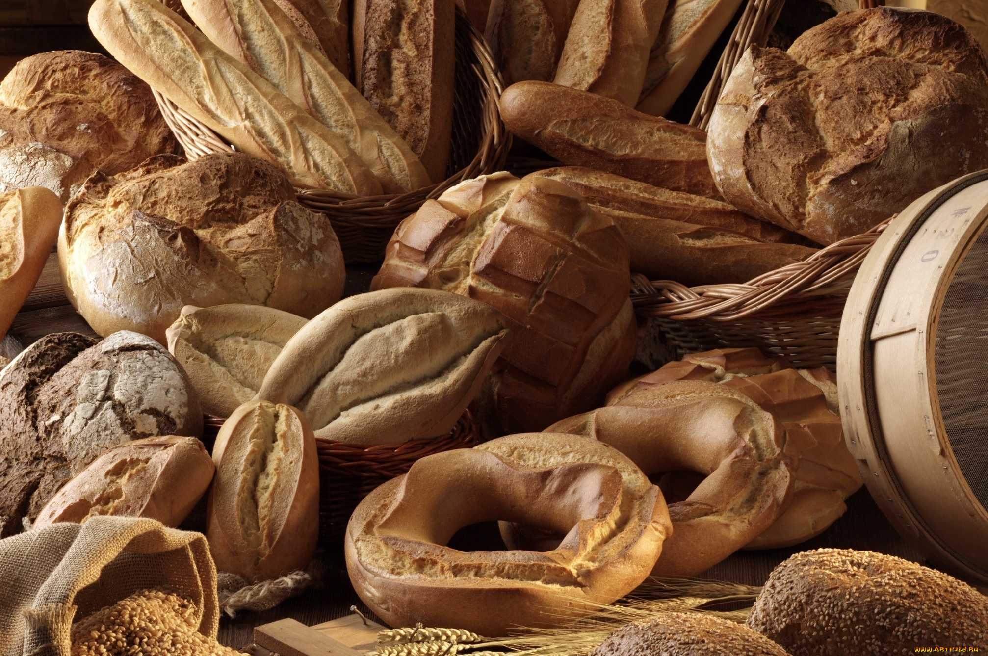 еда, хлеб, выпечка, булки