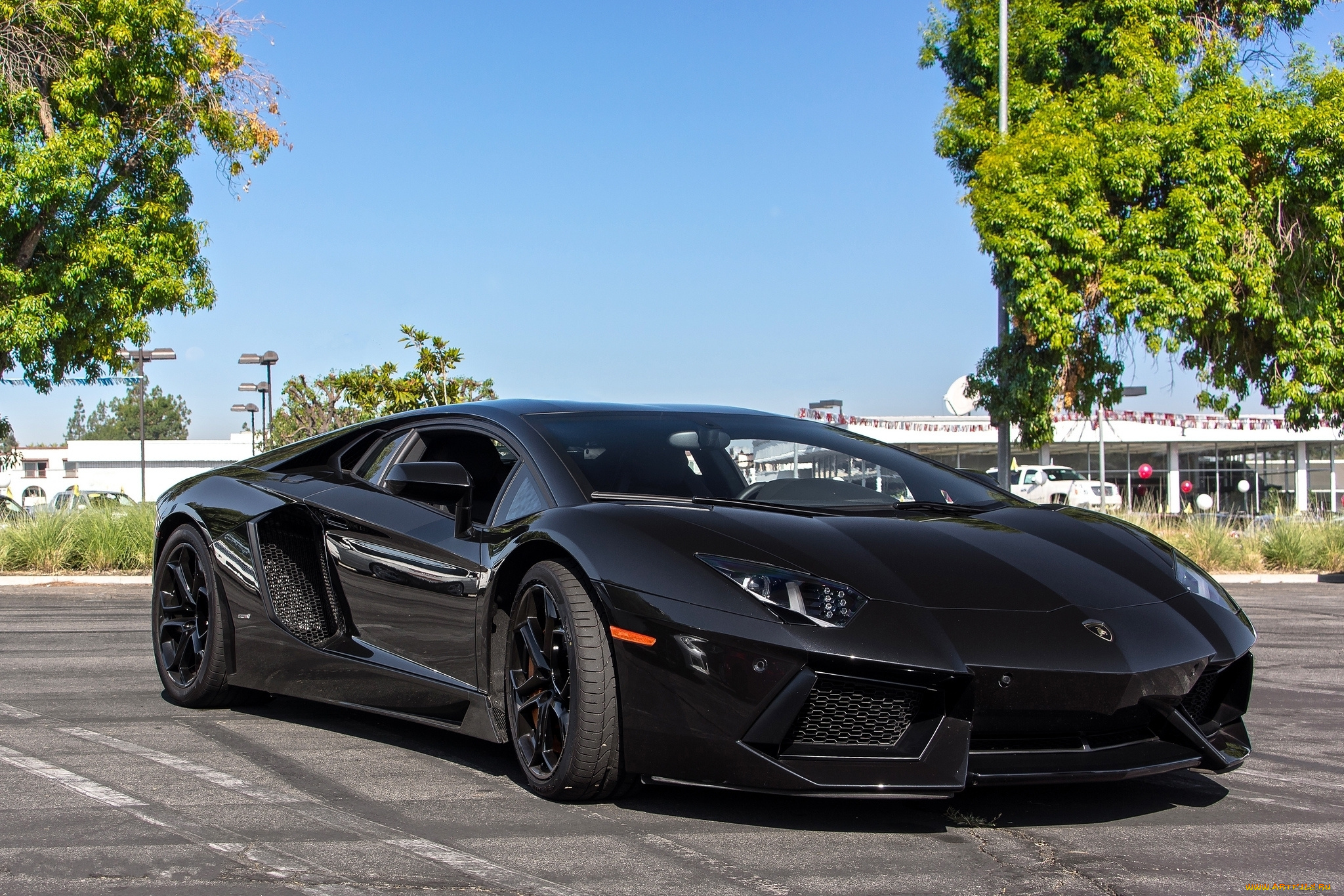автомобили, lamborghini, black, lp700-4, aventador