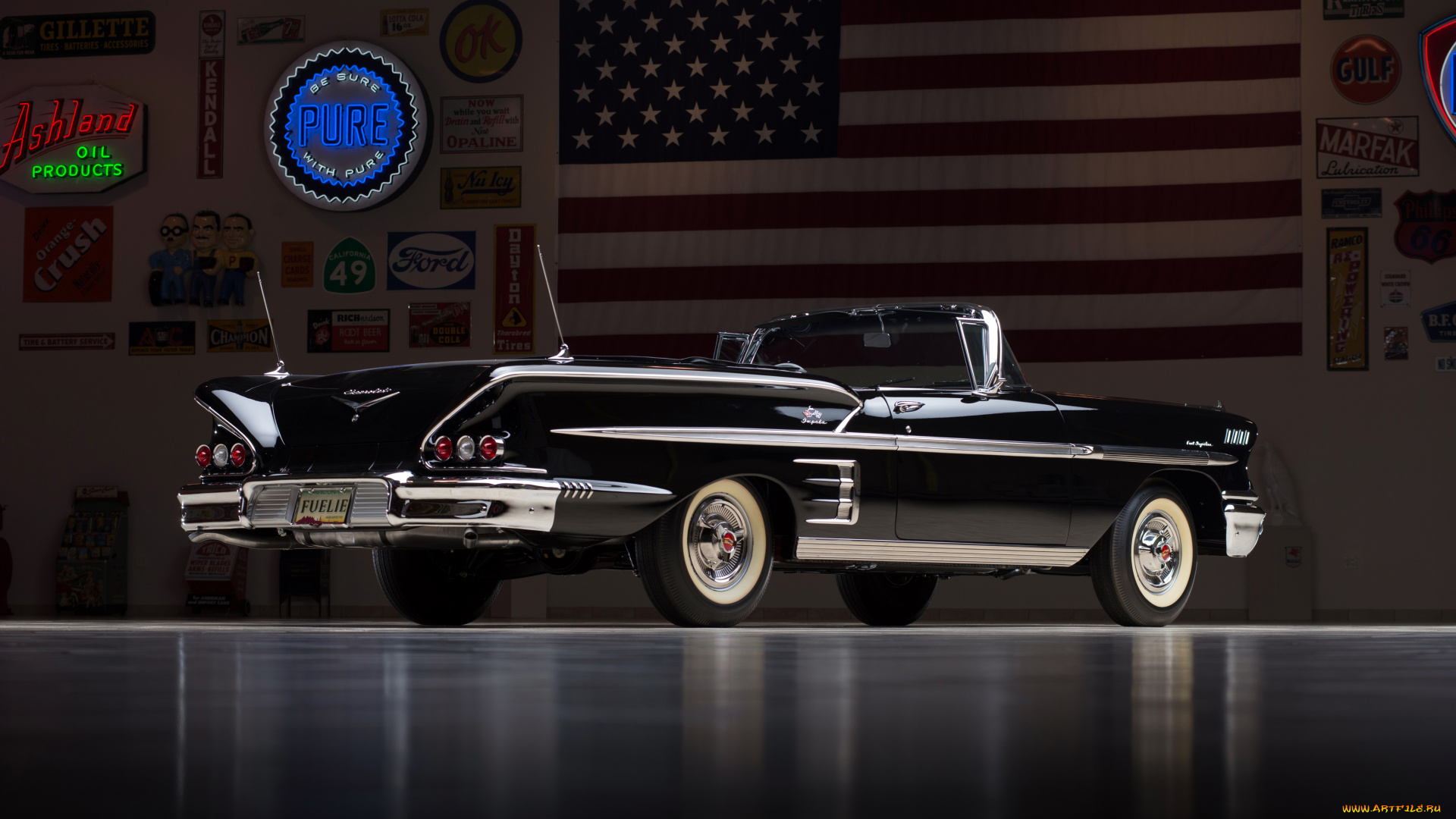 chevrolet, impala, 283, ramjet, convertible, автомобили, chevrolet, ramjet