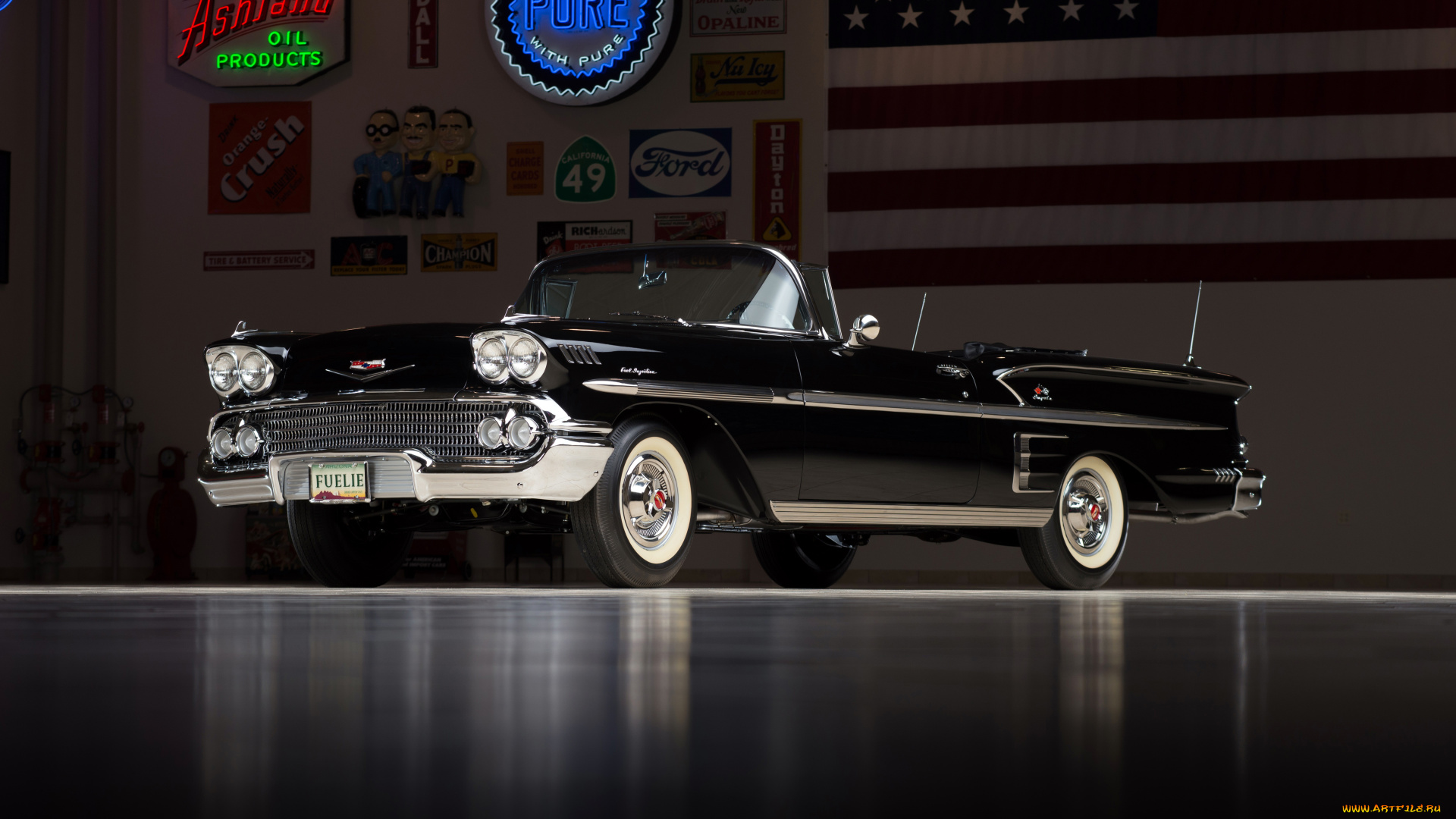 chevrolet, impala, 283, ramjet, convertible, автомобили, chevrolet