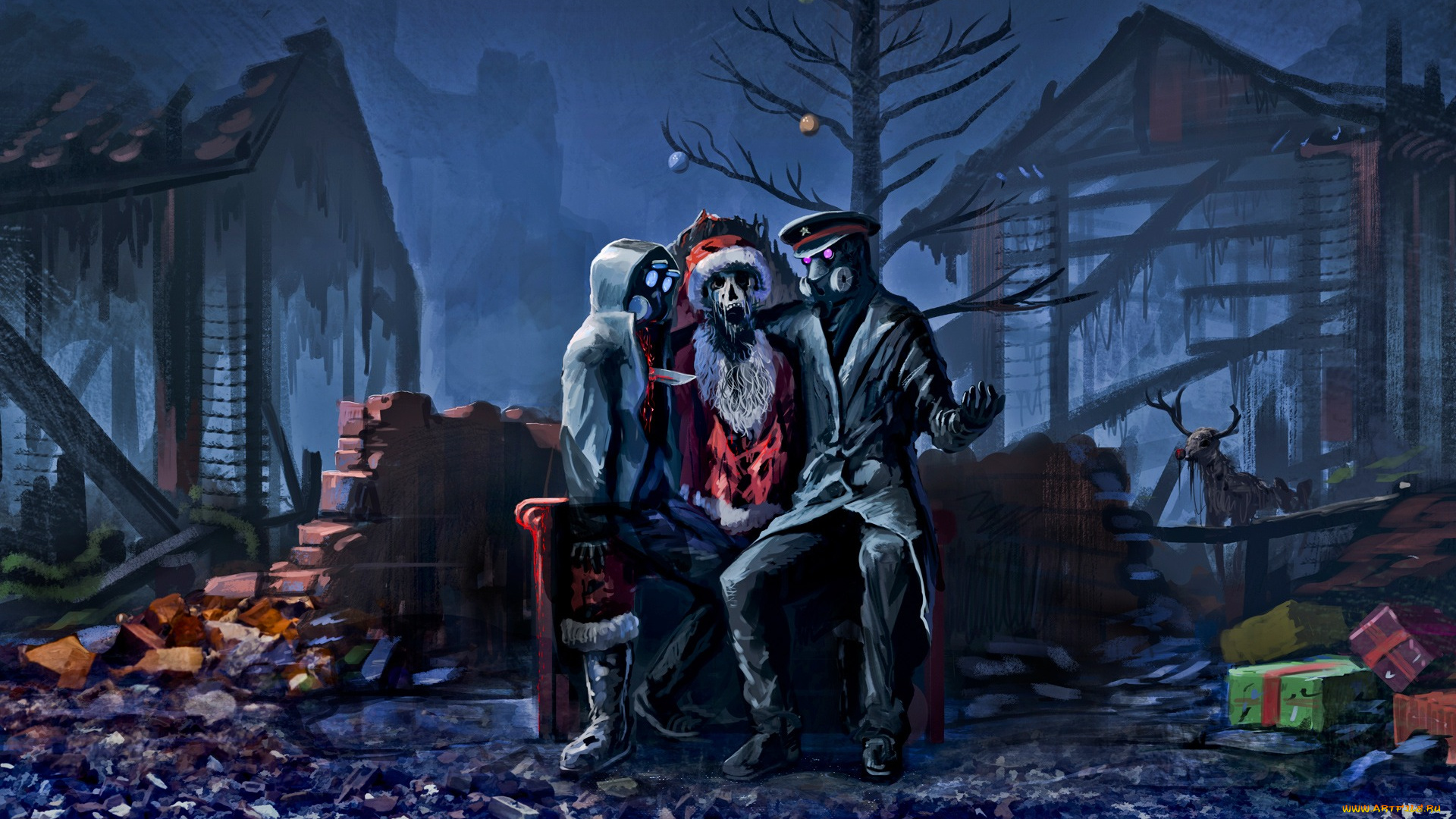 фэнтези, романтика, апокалипсиса, рождество, санта, клаус, christmas, apocalypse, xmas, zee, captain, alexiuss