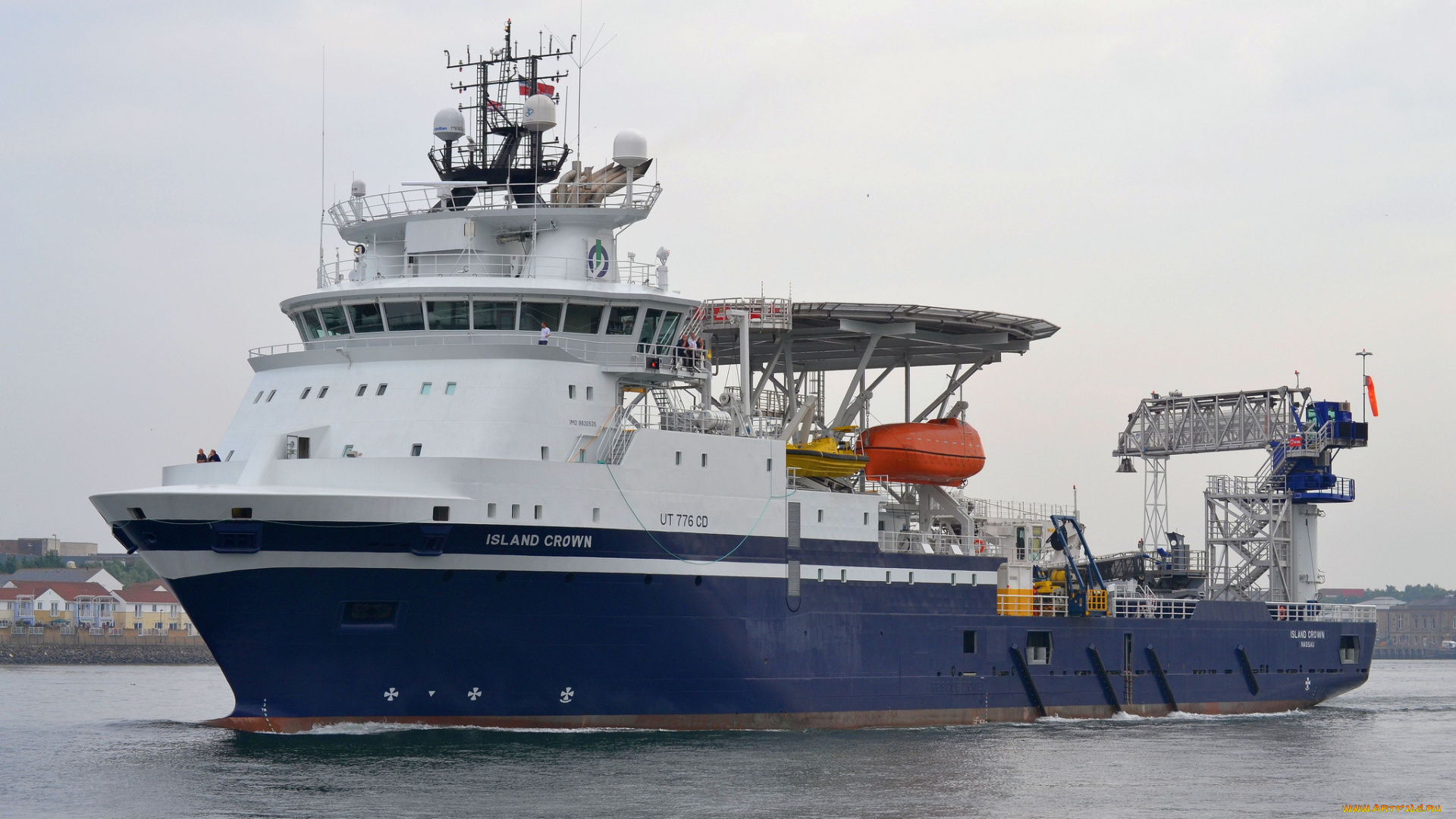 island, crown, корабли, другое, судно, акватория