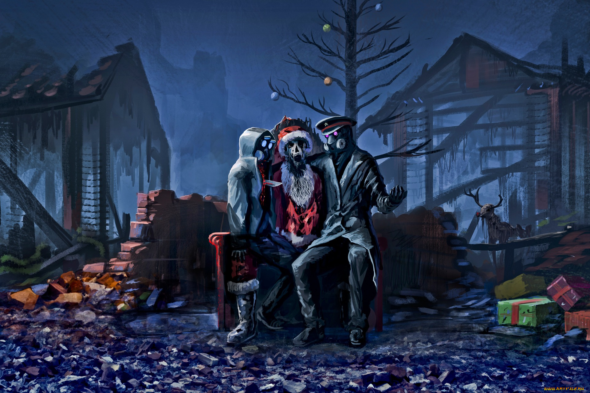 фэнтези, романтика, апокалипсиса, рождество, санта, клаус, christmas, apocalypse, xmas, zee, captain, alexiuss