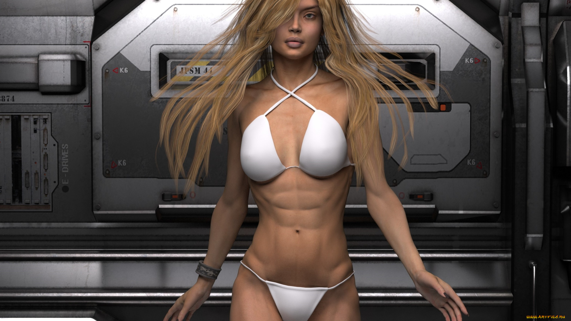 3д, графика, люди, , people, девушка, взгляд, фон