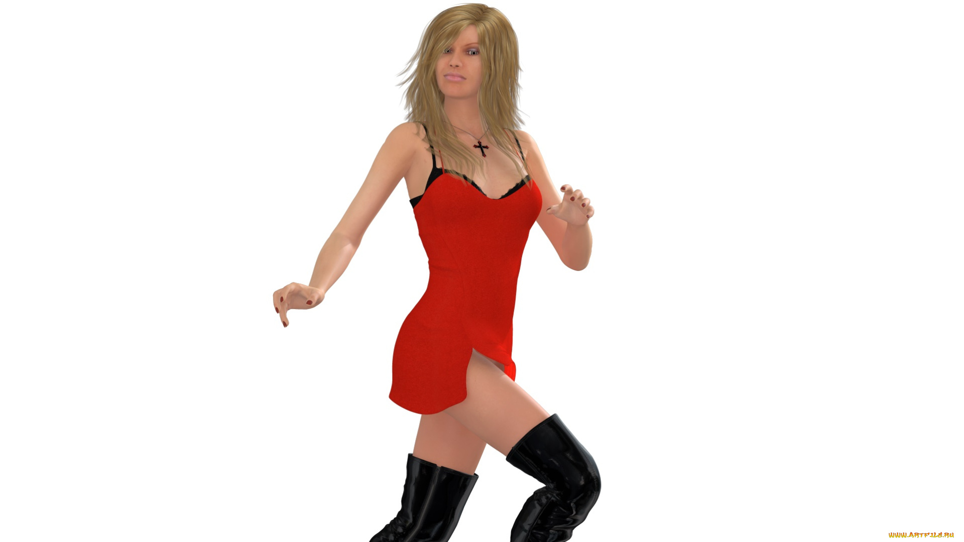 3д, графика, люди, , people, фон, платье, взгляд, девушка