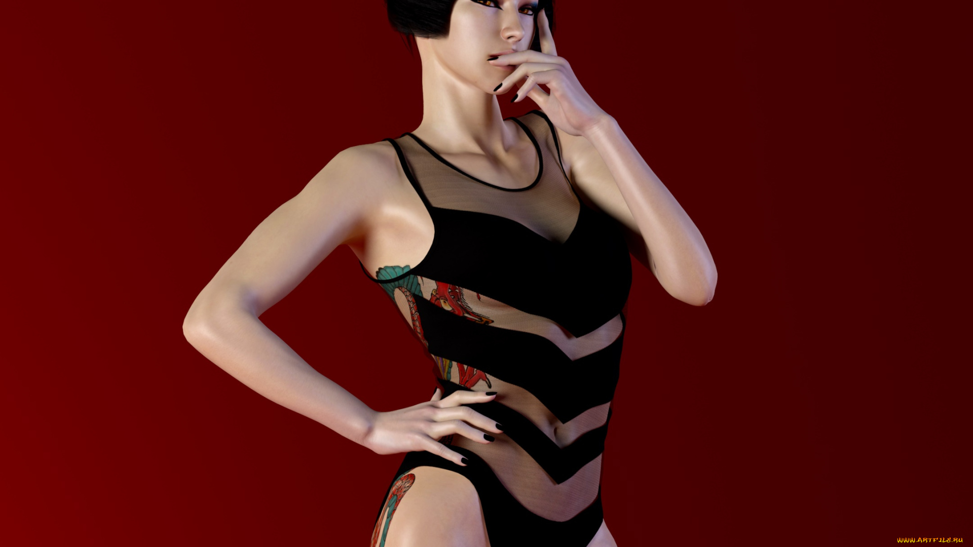 3д, графика, люди, , people, фон, взгляд, девушка