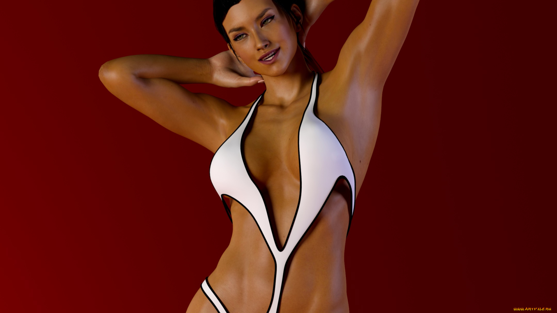 3д, графика, люди, , people, взгляд, фон, девушка