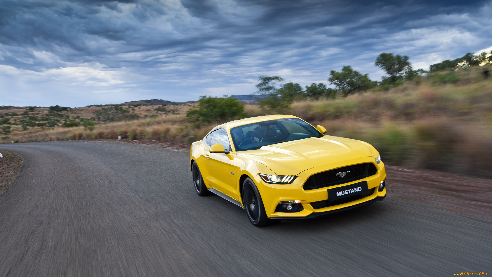 автомобили, ford, желтый, 2015г, za-spec, fastback, mustang, gt