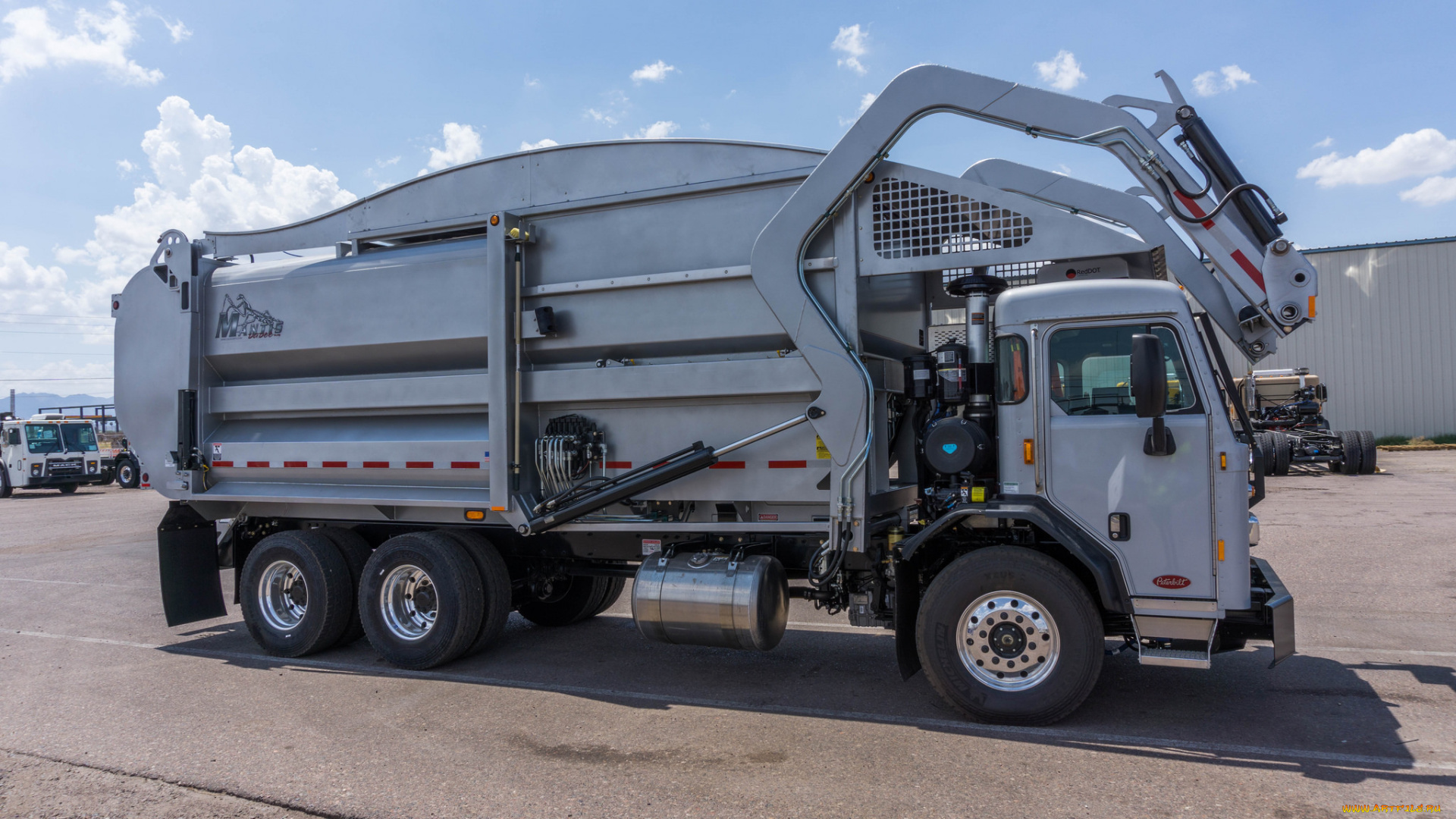 автомобили, мусоровозы, мусорщик