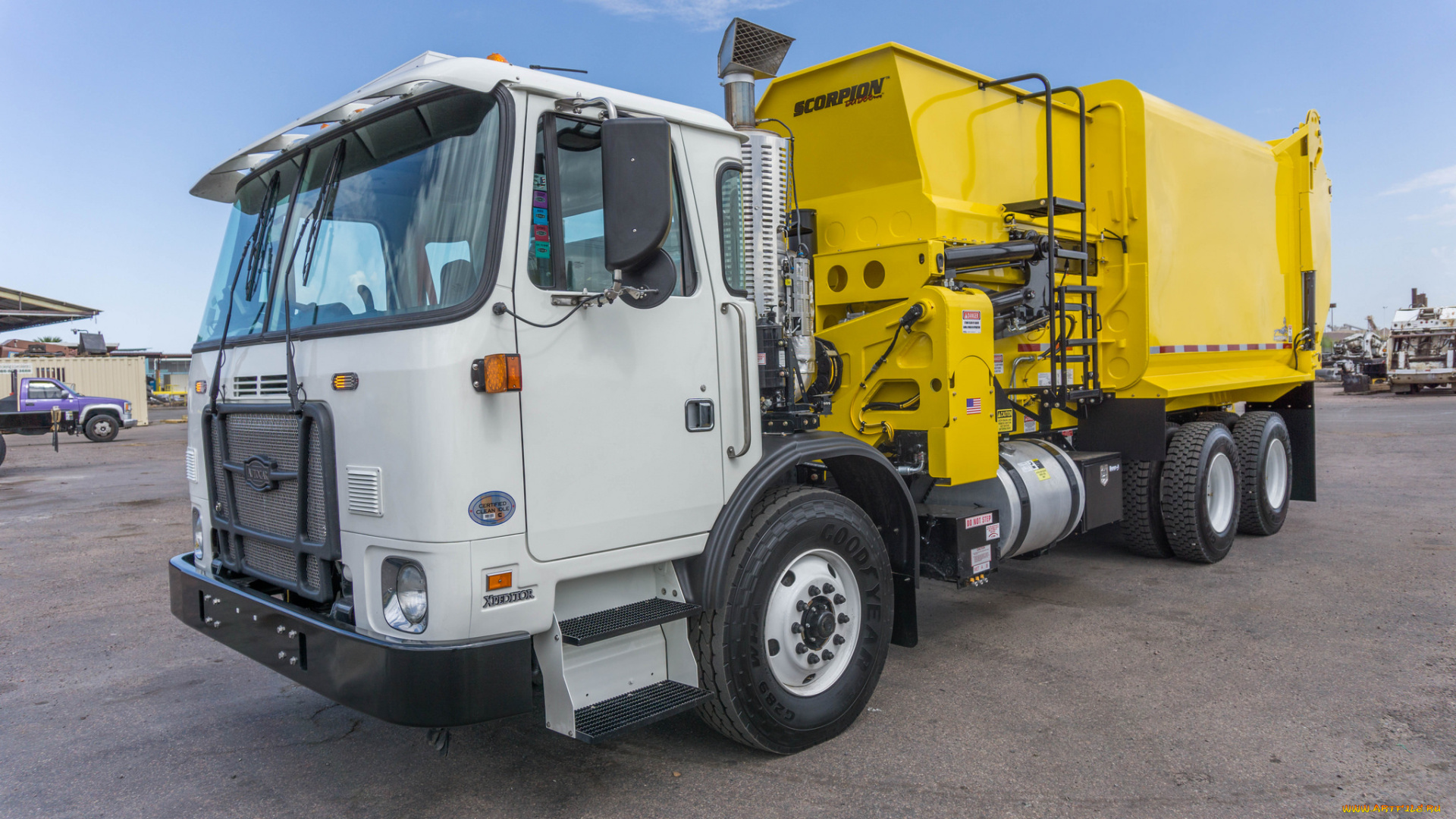 автомобили, мусоровозы, мусорщик