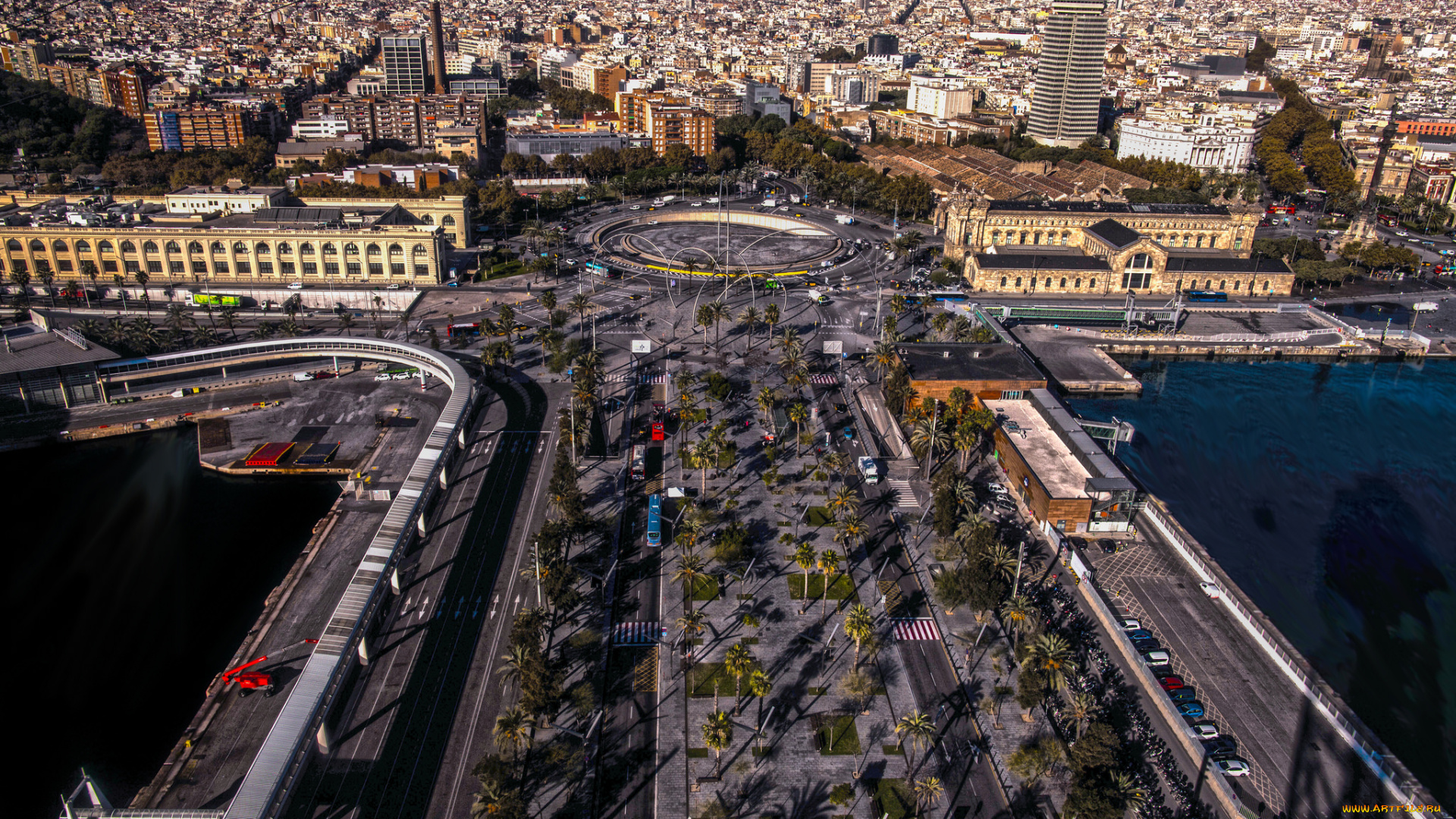 barcelona, города, барселона, , испания, панорама