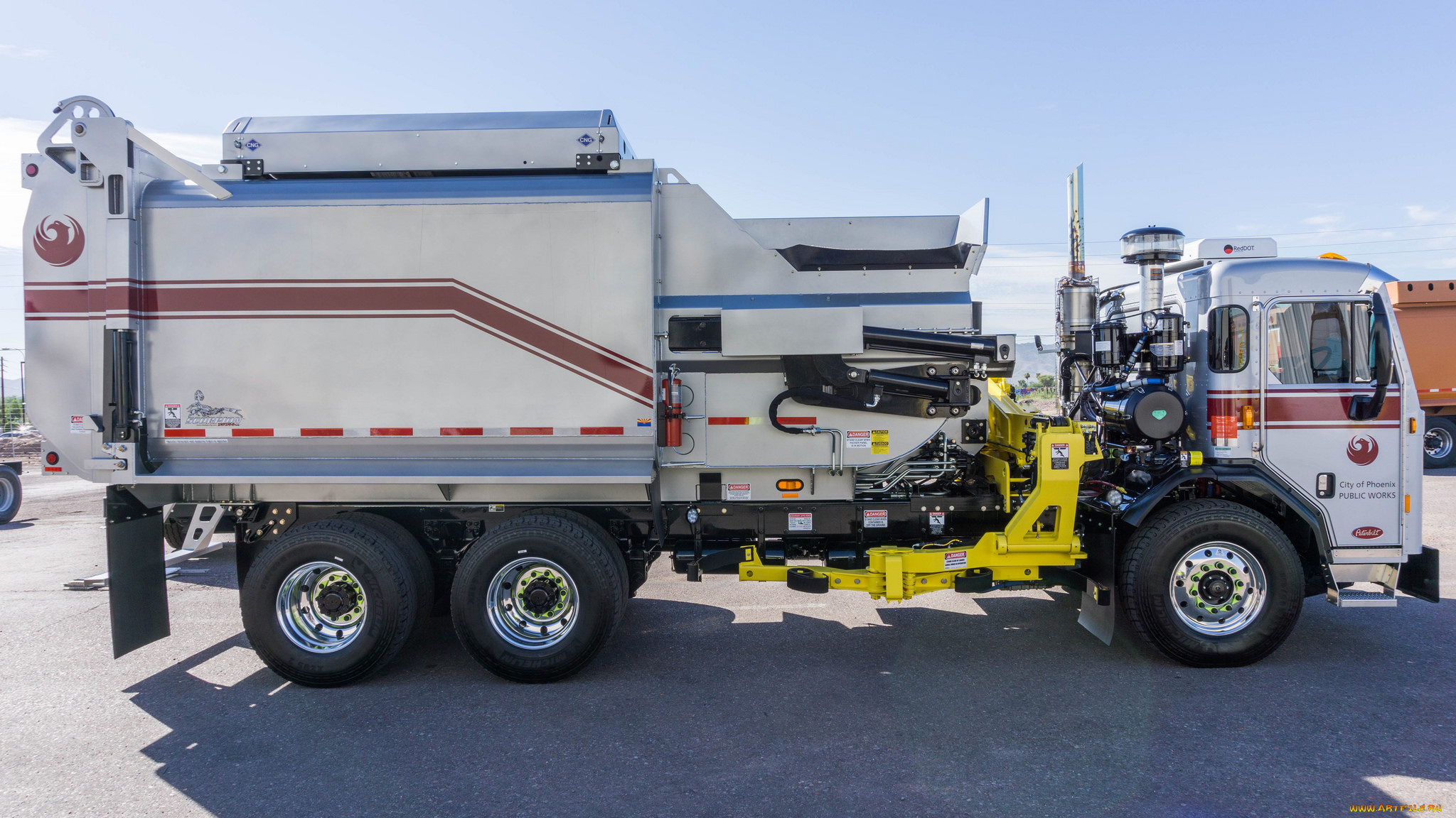 автомобили, мусоровозы, мусорщик