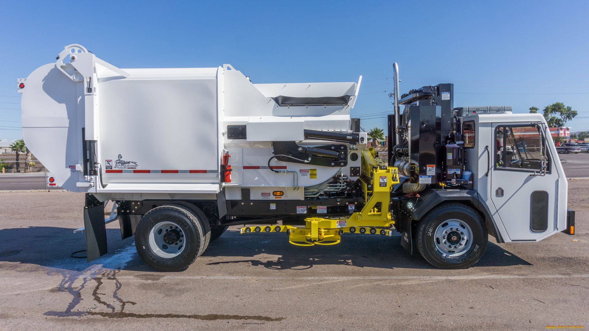 автомобили, мусоровозы, мусорщик