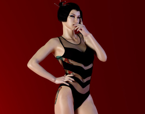 Картинка 3д+графика люди+ people фон взгляд девушка