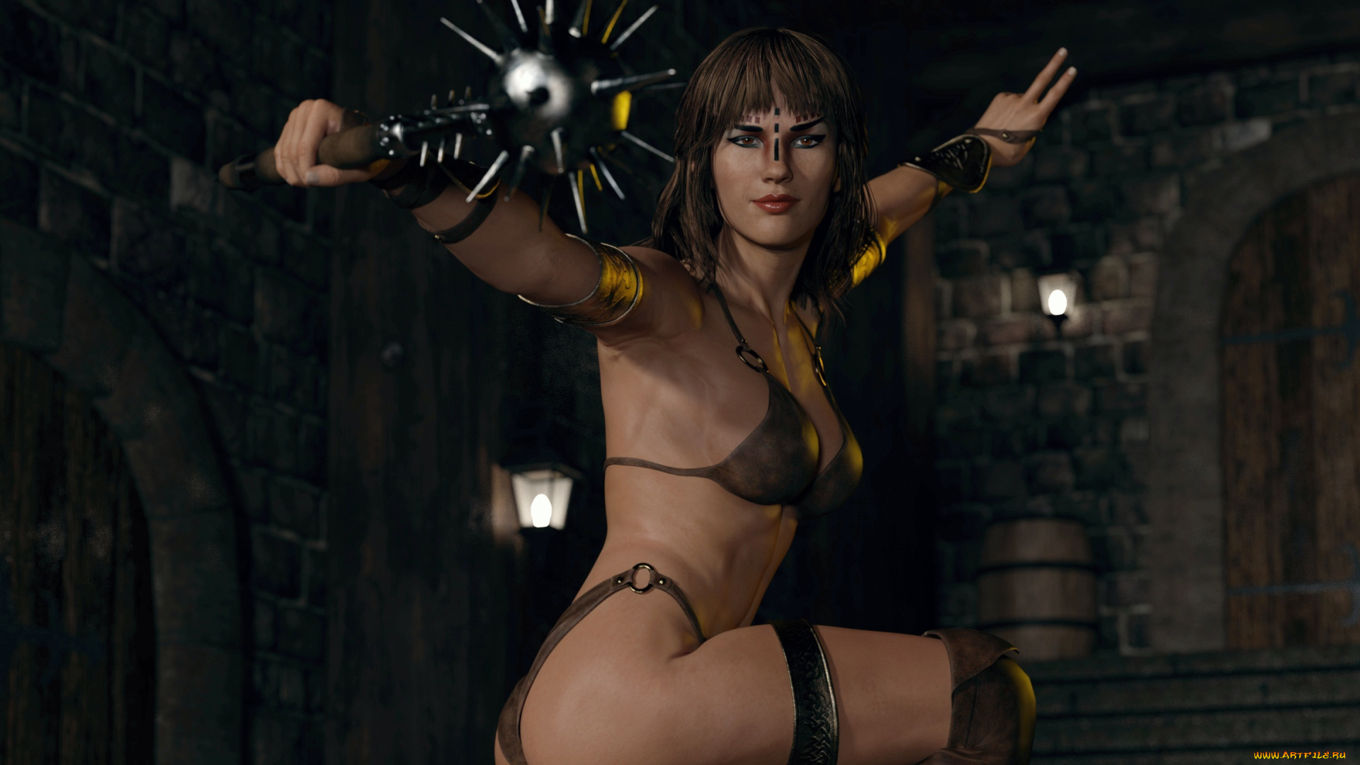 3д, графика, фантазия, , fantasy, взгляд, фон, девушка