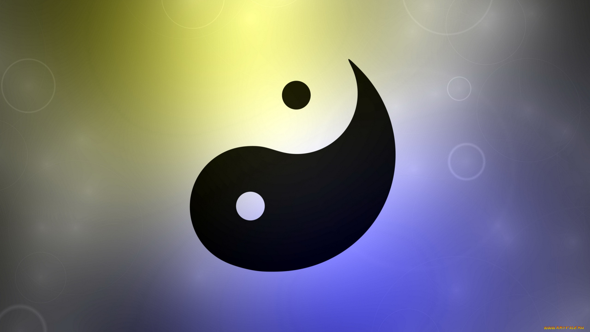 3д, графика, инь-Янь, , yin, yang, логотип, фон, инь-Янь