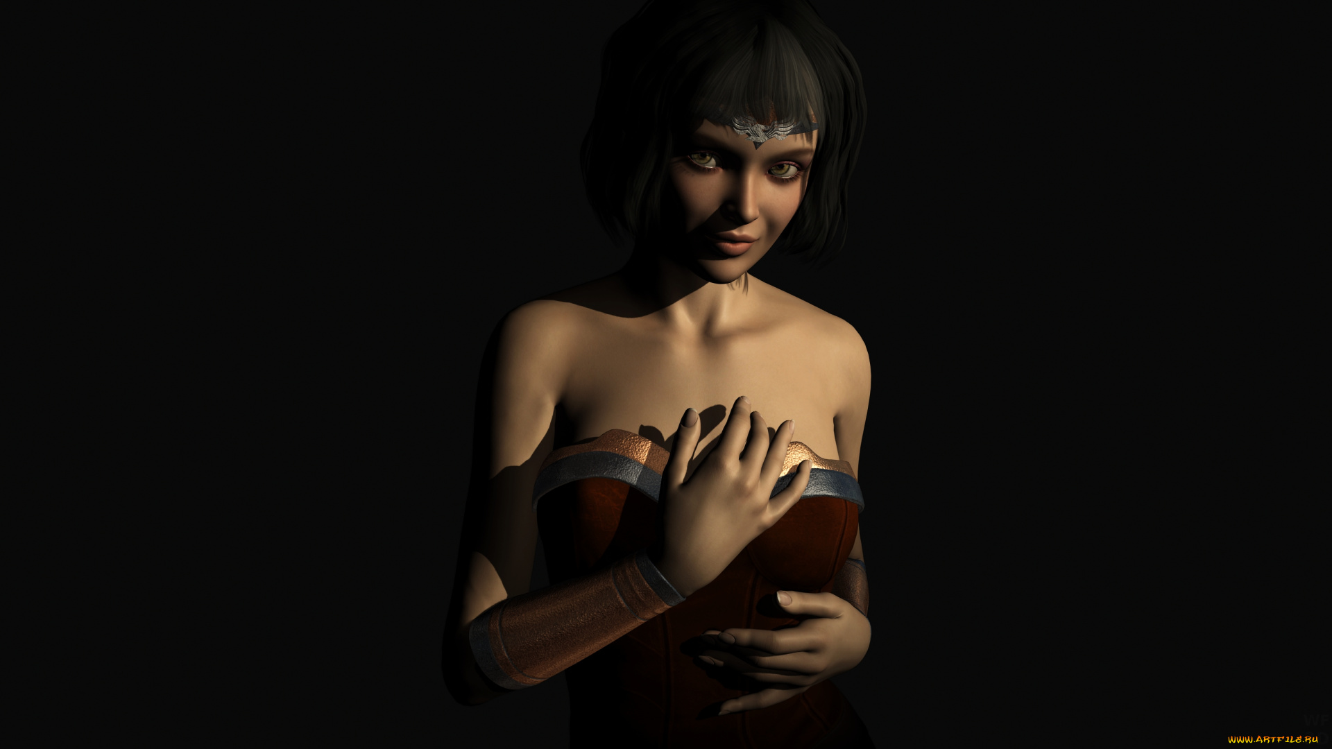 3д, графика, люди, , people, фон, взгляд, девушка