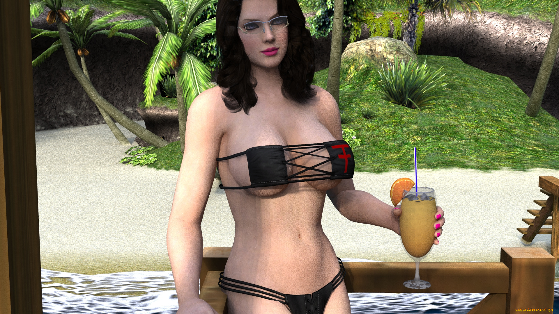 3д, графика, люди, , people, взгляд, девушка, фон