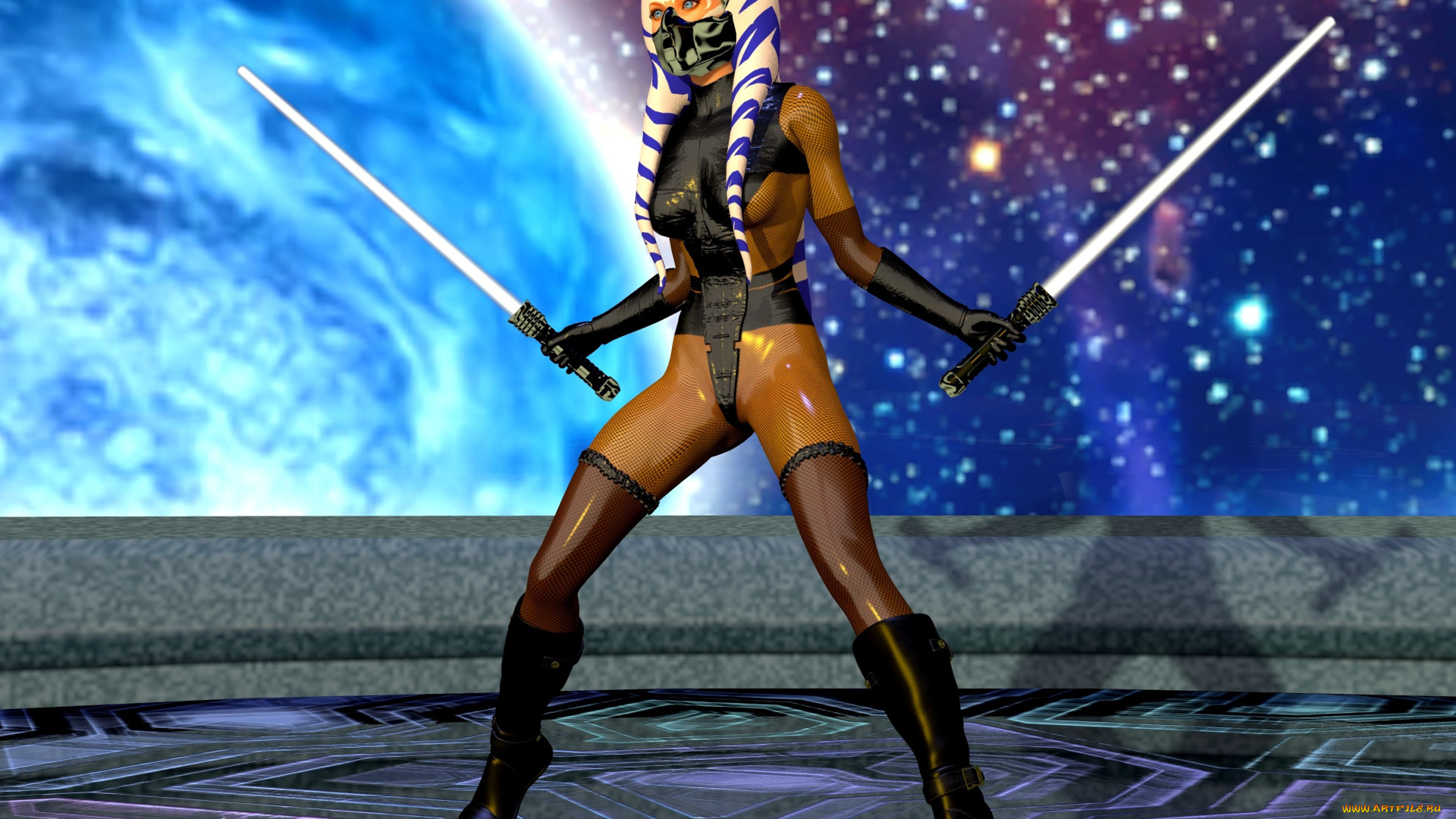 3д, графика, существа, , creatures, фон, взгляд, девушка