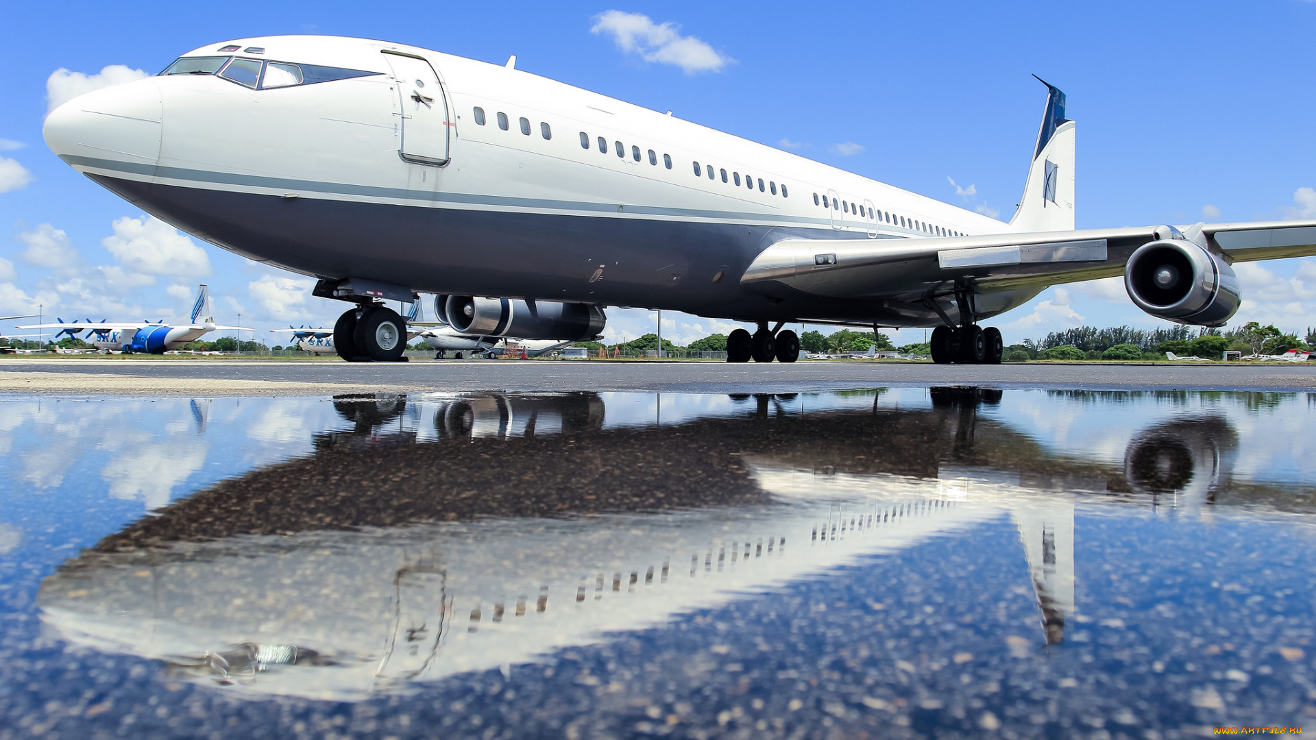boeing, 707-300b, авиация, пассажирские, самолёты, авиалайнер
