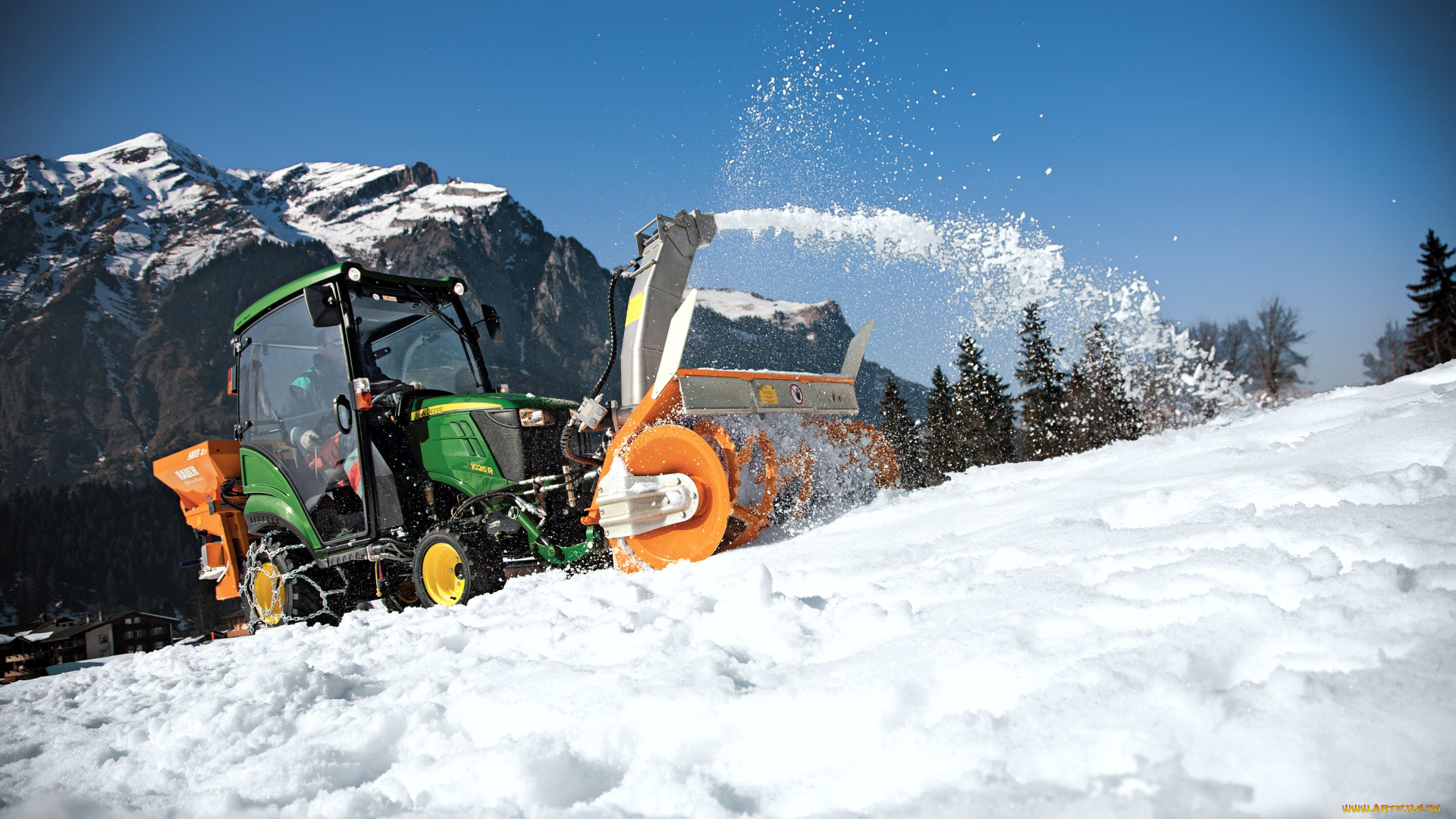 техника, снегоуборочная, техника, john, deere