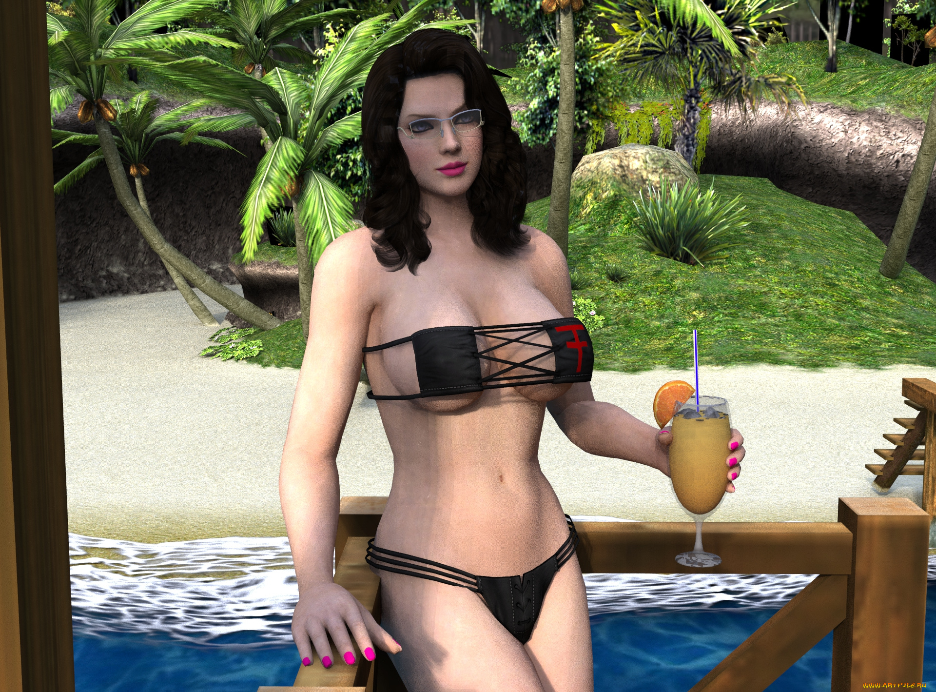 3д, графика, люди, , people, взгляд, девушка, фон