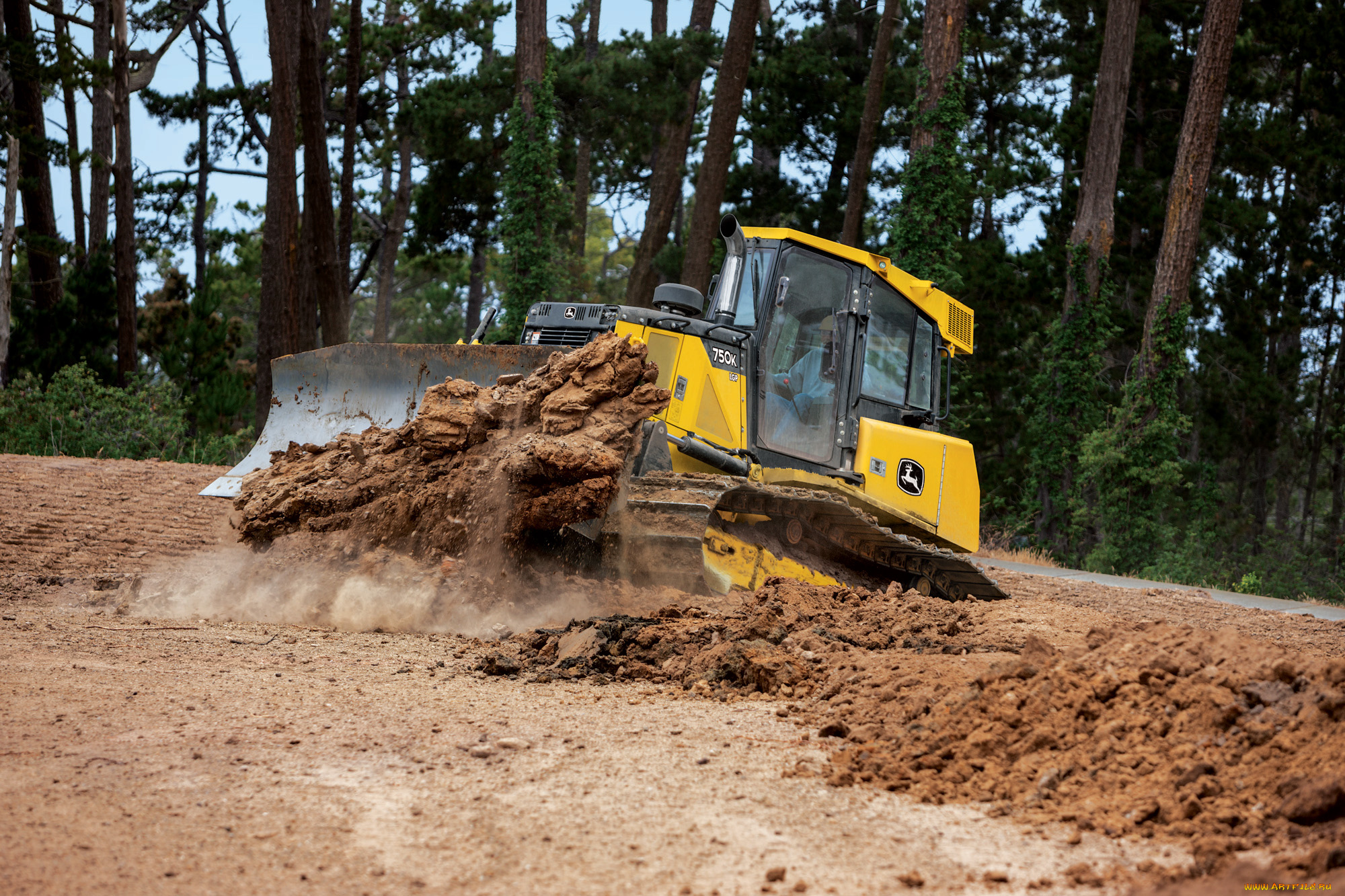 техника, бульдозеры, на, гусенецах, john, deere