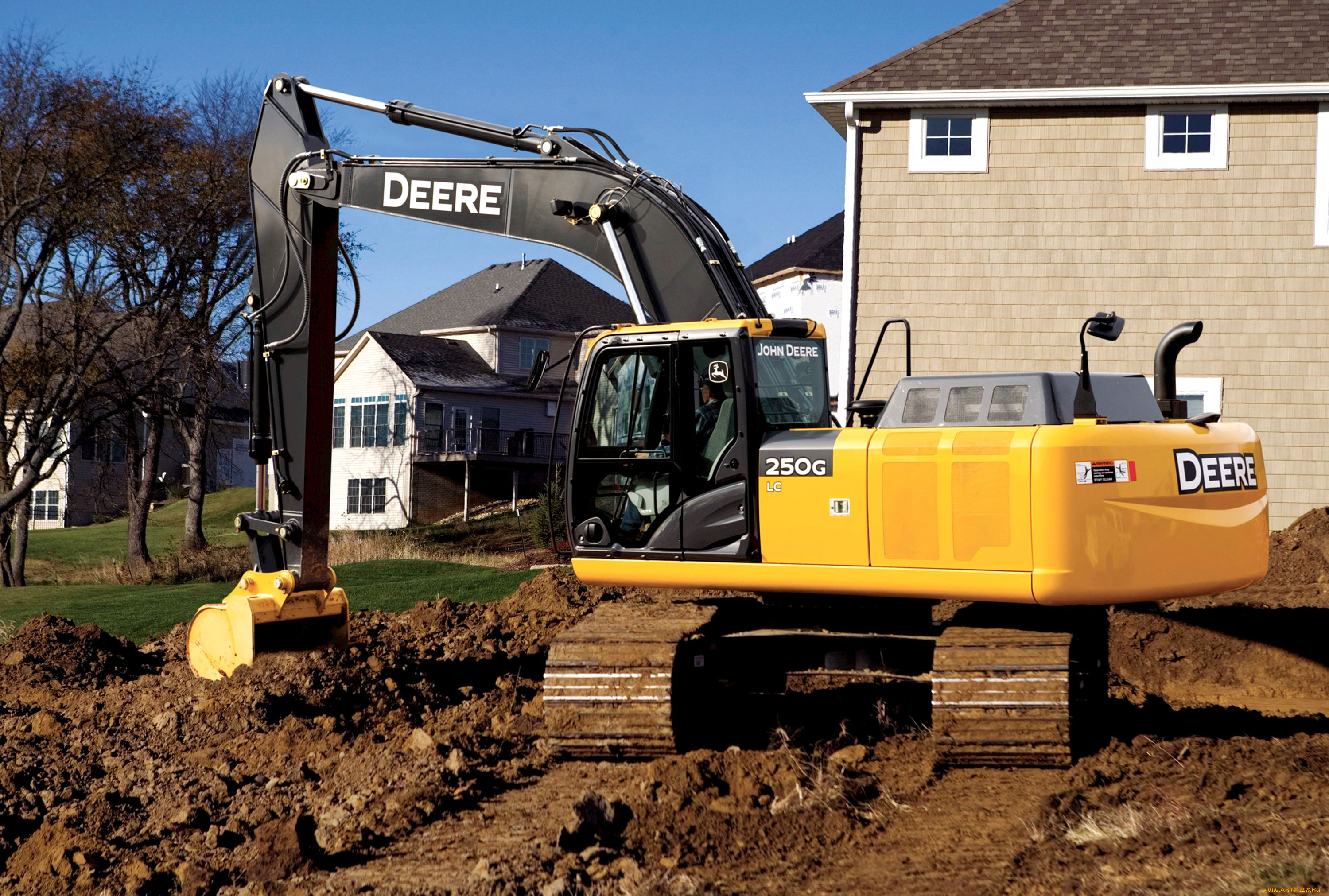техника, экскаваторы, john, deere