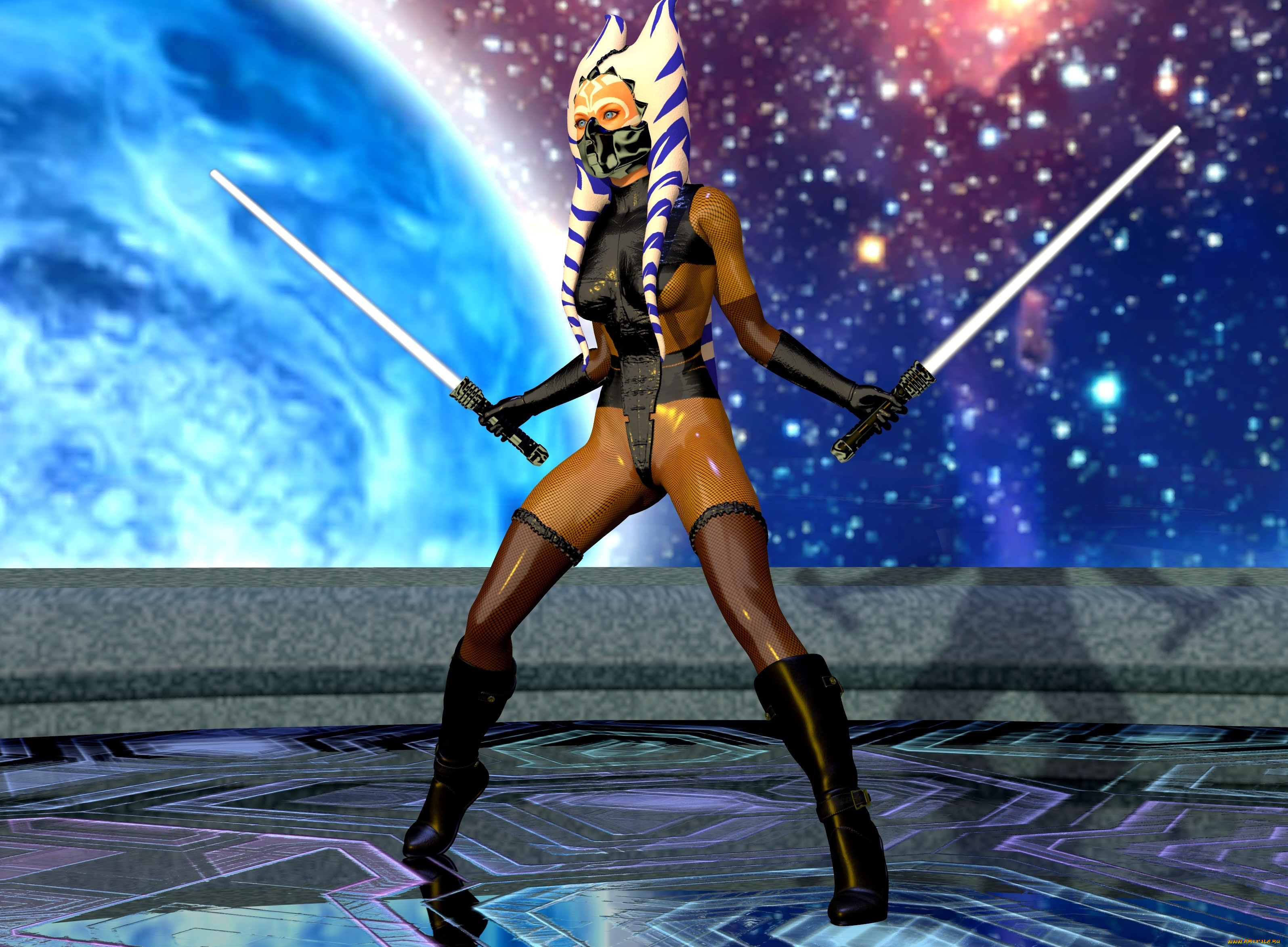 3д, графика, существа, , creatures, фон, взгляд, девушка