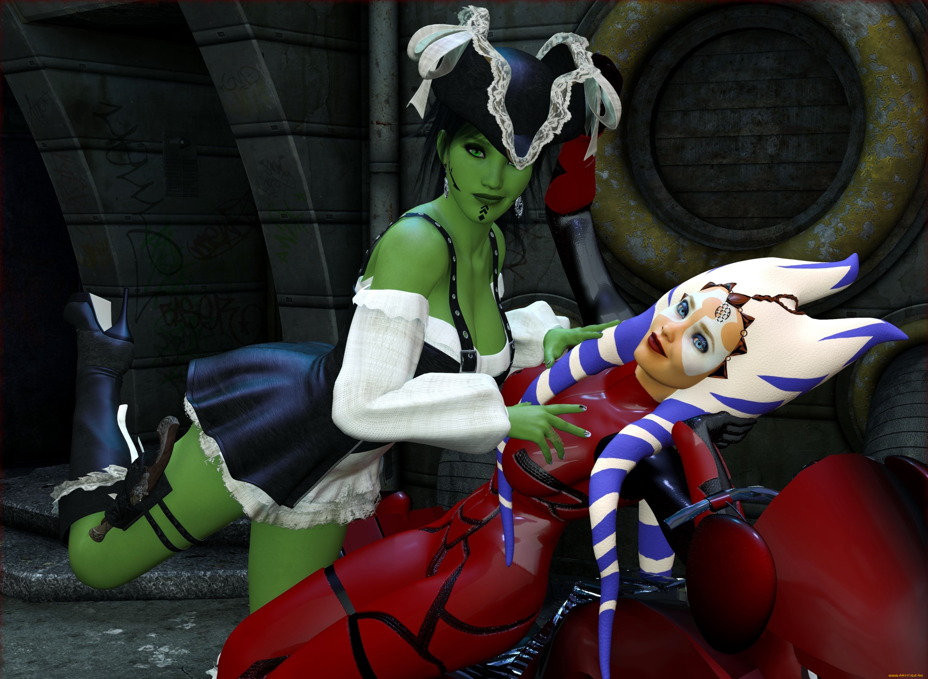 3д, графика, существа, , creatures, фон, взгляд, халки