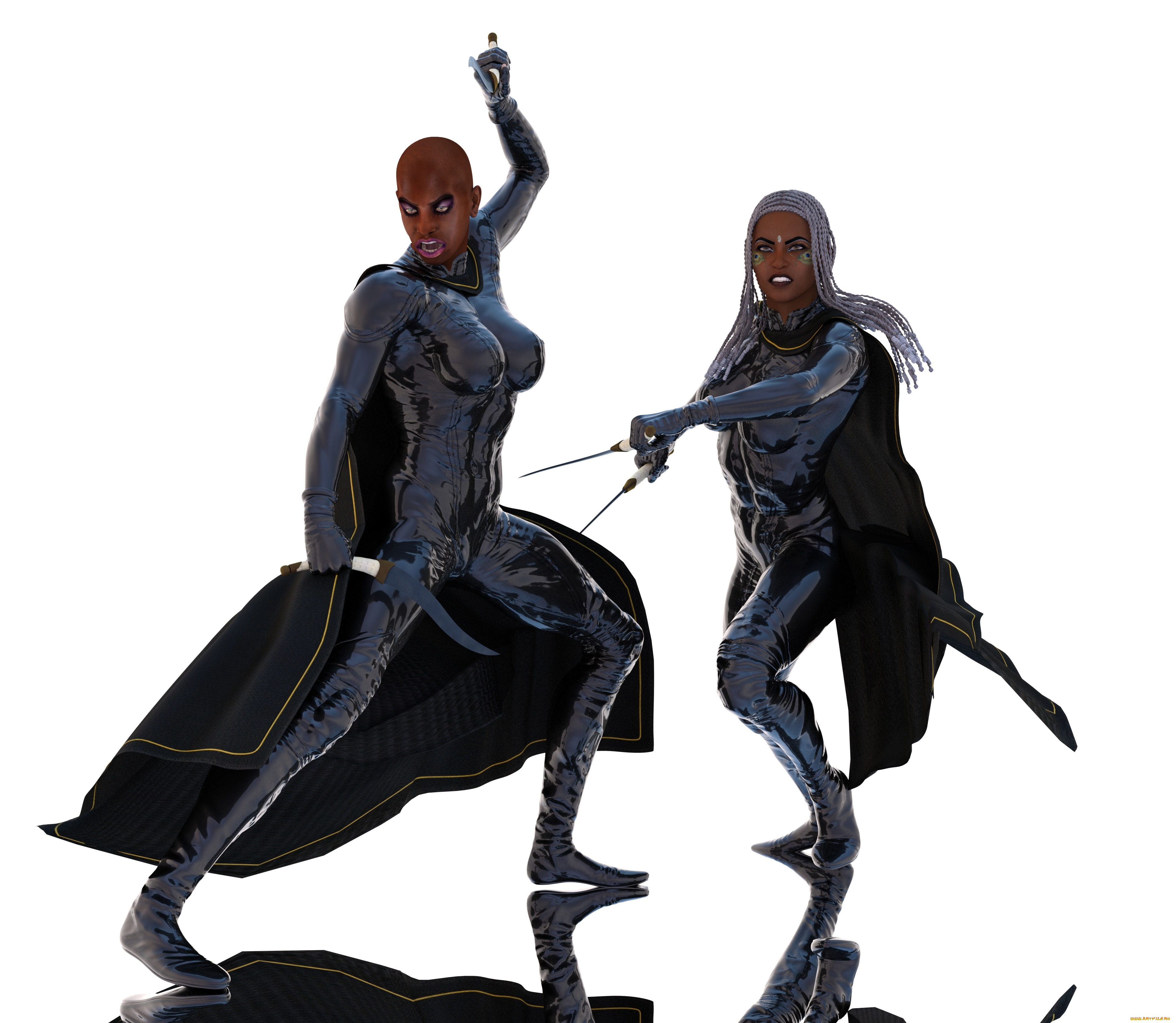 3д, графика, фантазия, , fantasy, девушка, парень, фон, взгляд