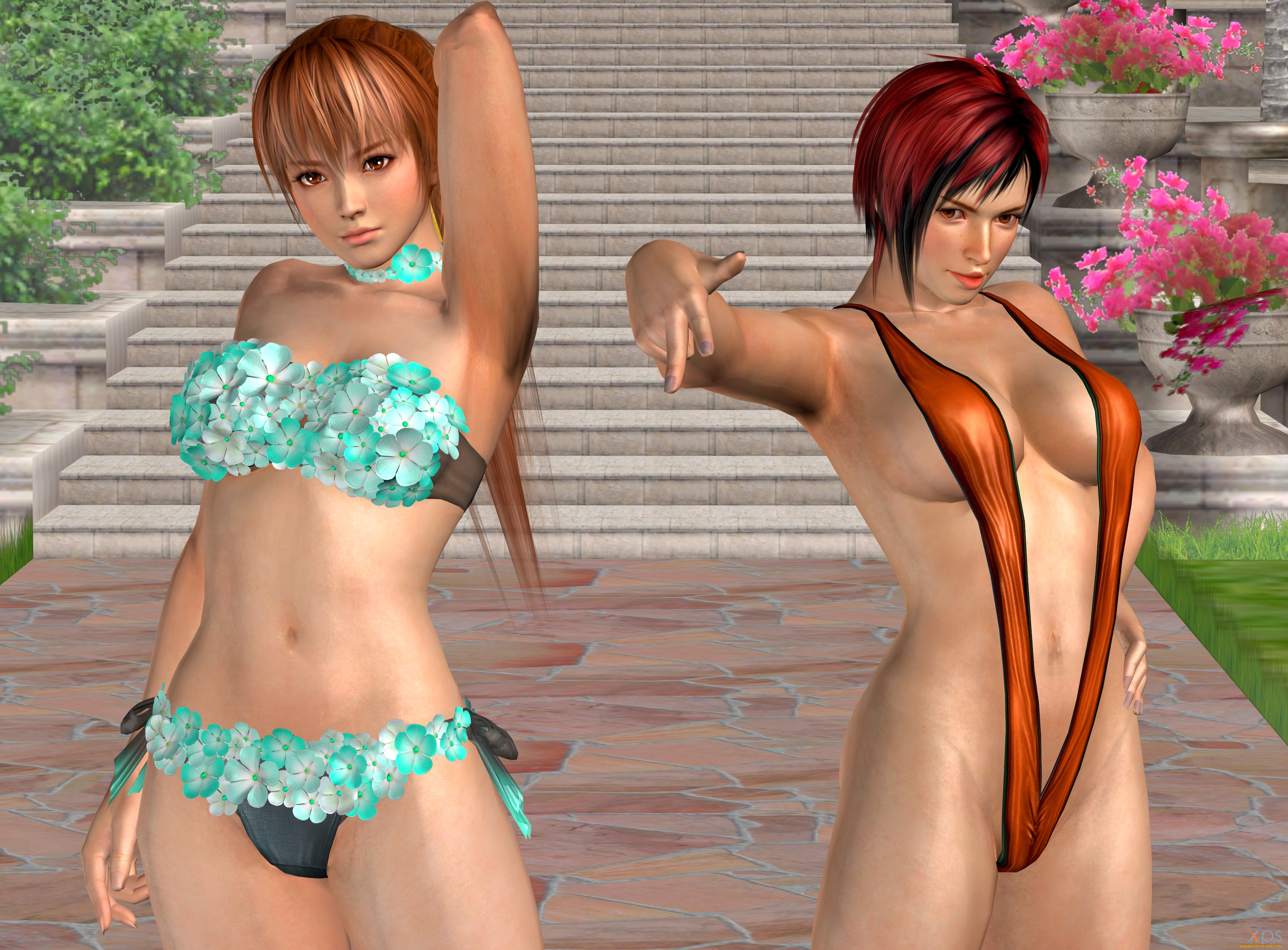 3д, графика, люди, , people, девушки, фон, взгляд