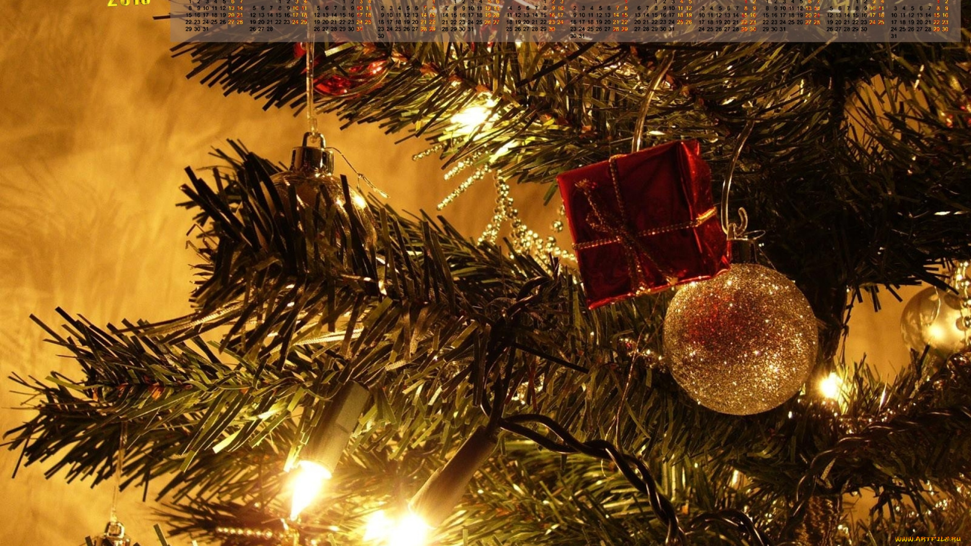 календари, праздники, , салюты, елка, 2018, гирлянда, игрушки