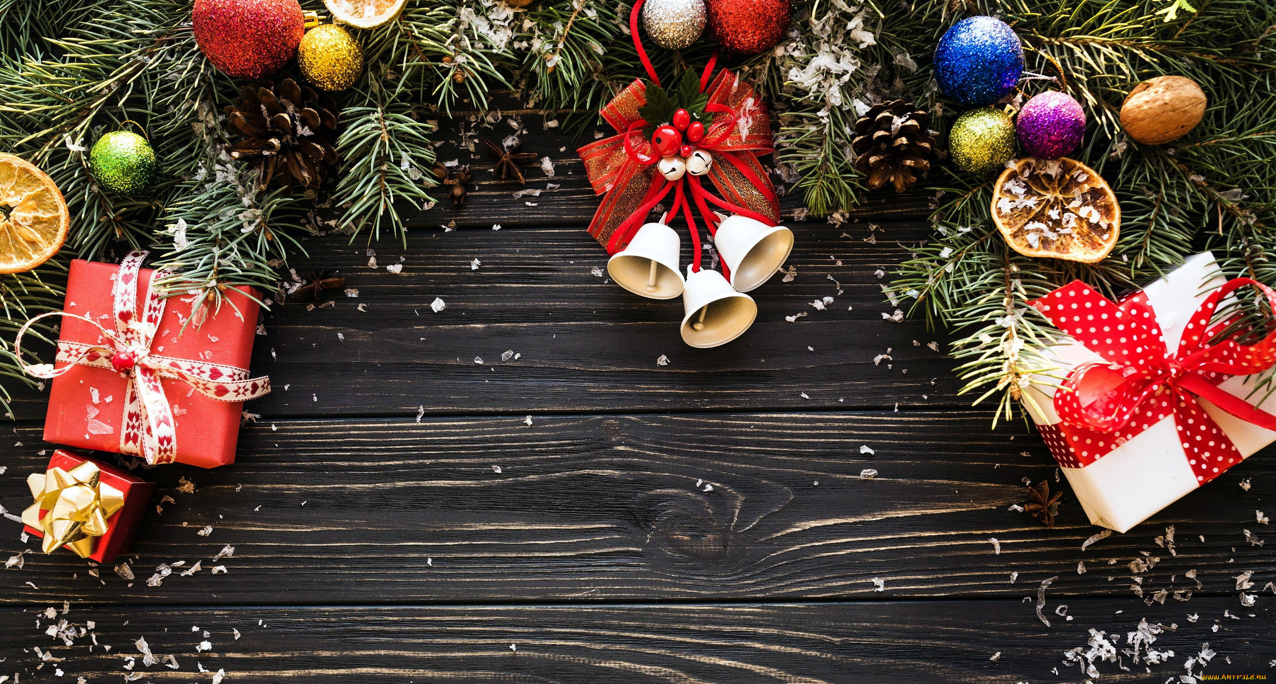 праздничные, -, разное, , новый, год, шарики, колокольчики, гирлянда