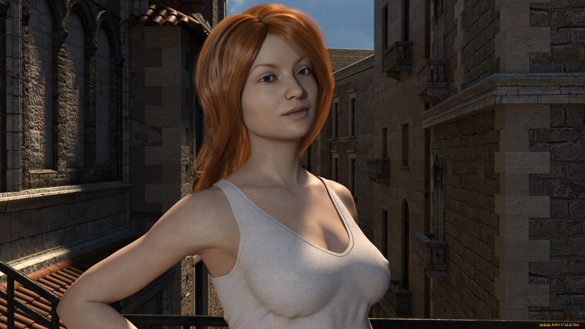 3д, графика, люди, , people, девушка, фон, взгляд