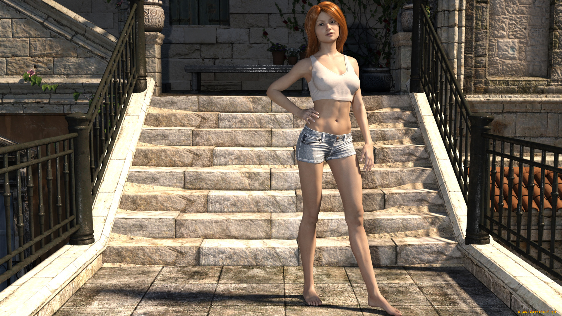 3д, графика, люди, , people, фон, взгляд, девушка