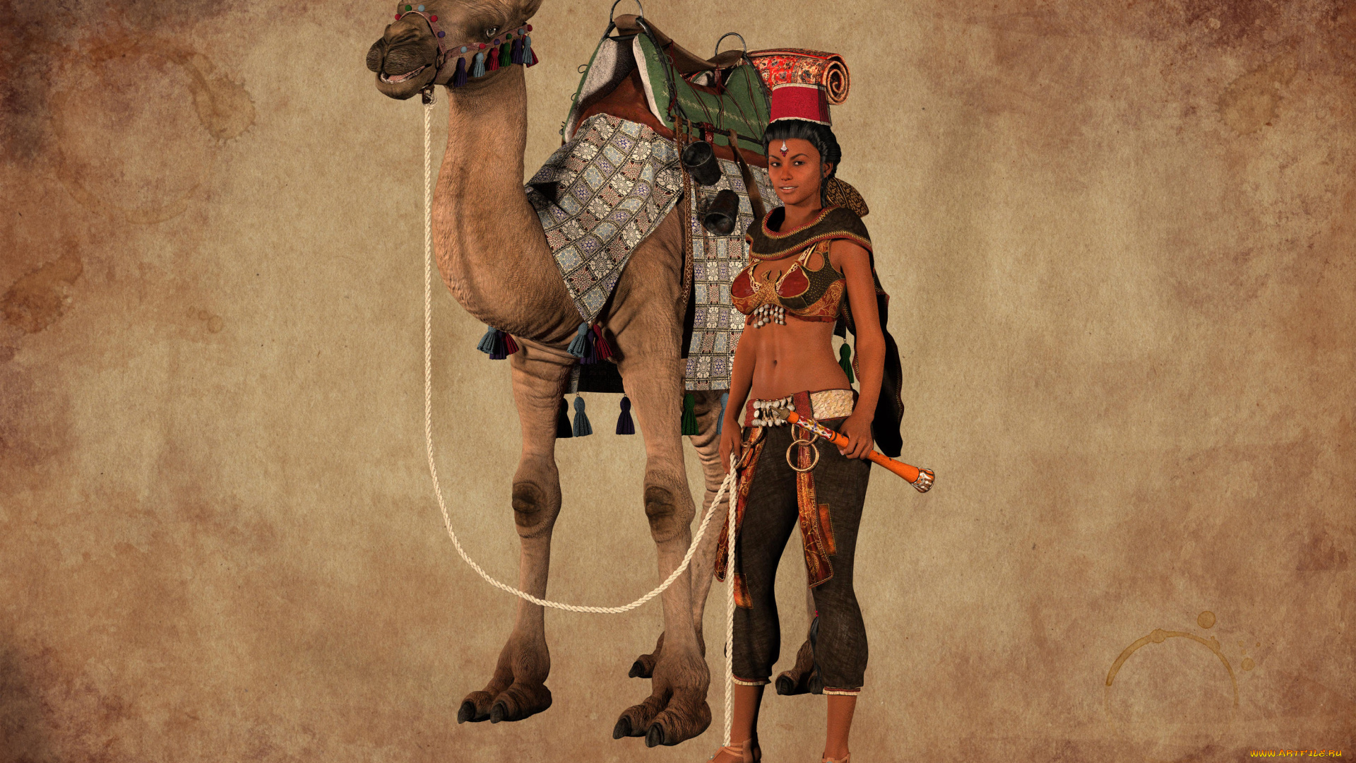 3д, графика, люди, и, животные, , people, and, animals, фон, взгляд, девушка