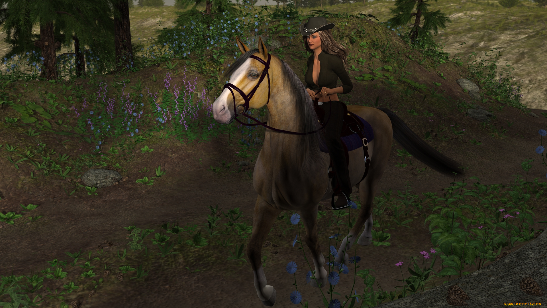 3д, графика, люди, и, животные, , people, and, animals, взгляд, девушка, фон