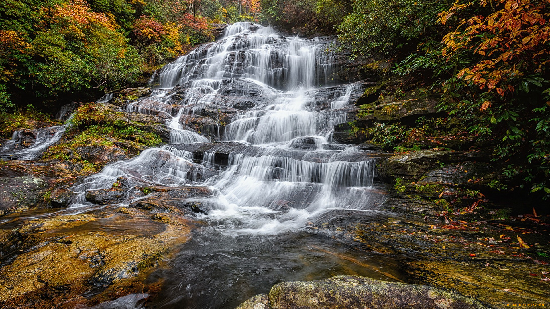 природа, водопады, простор