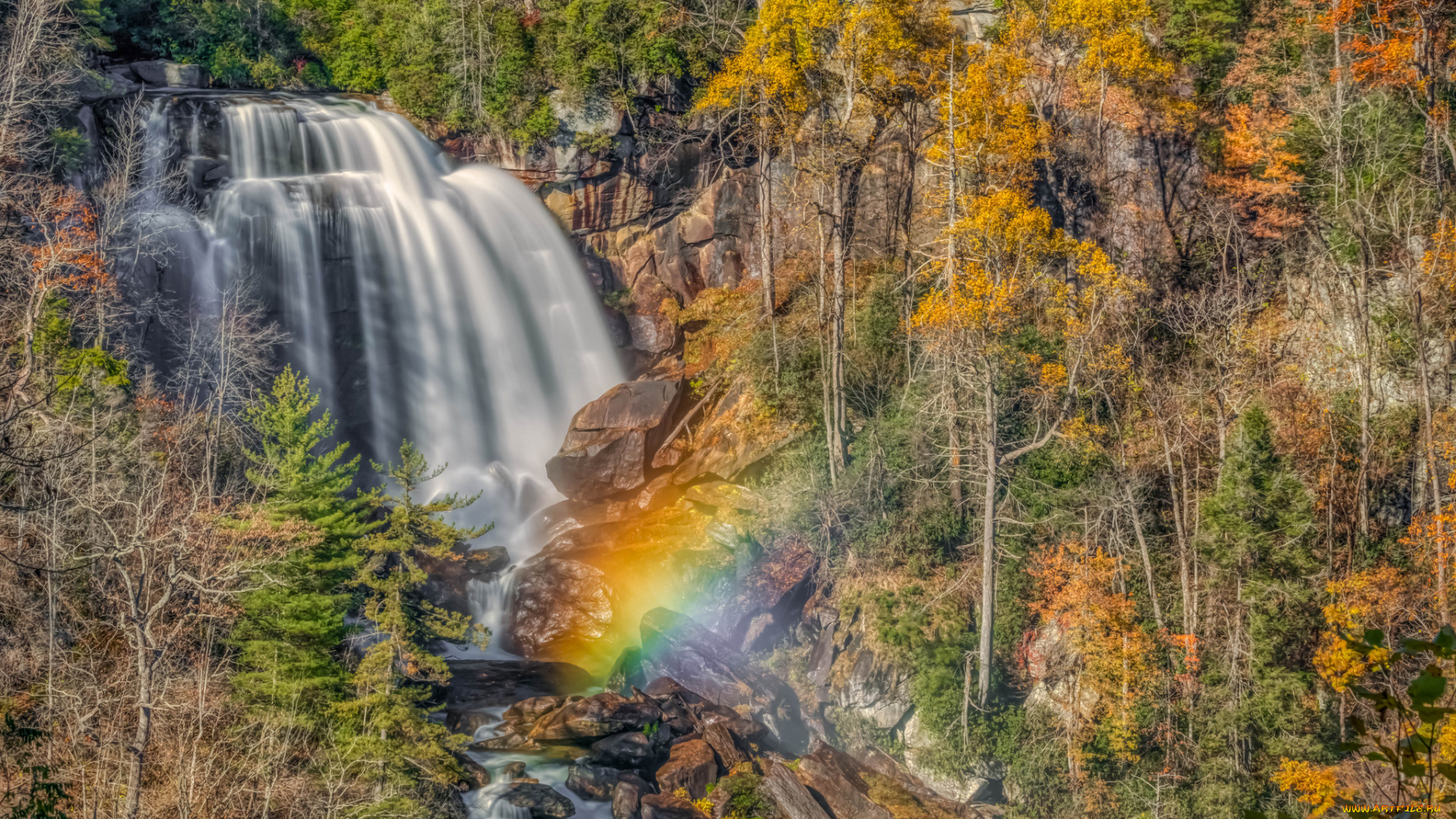 природа, водопады, простор