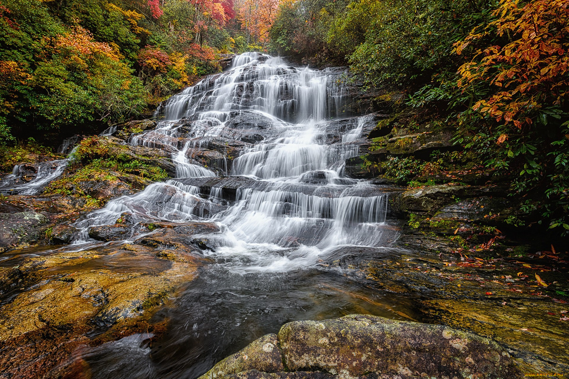 природа, водопады, простор