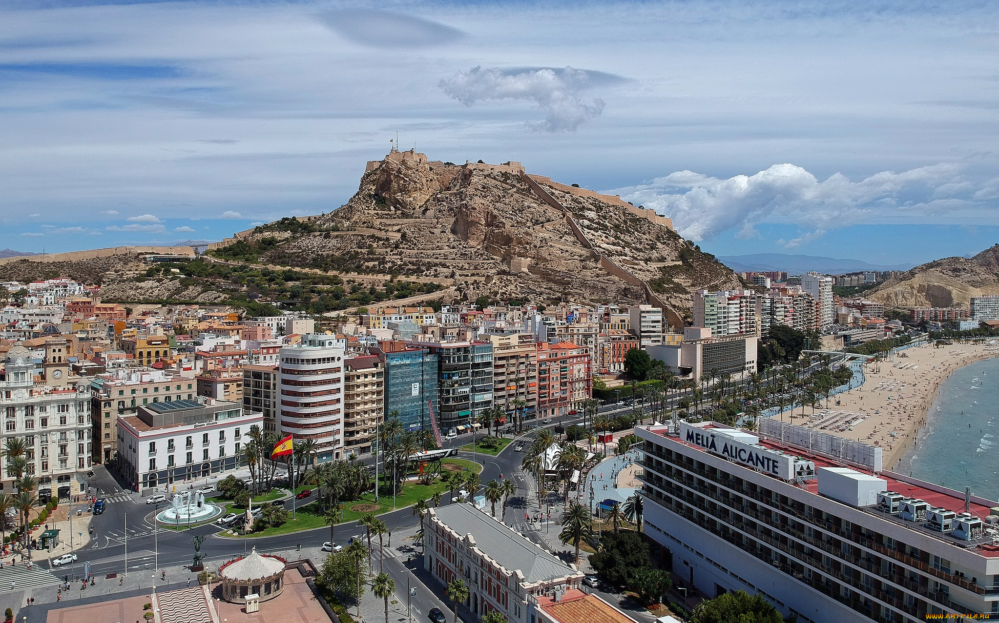 города, -, панорамы, простор