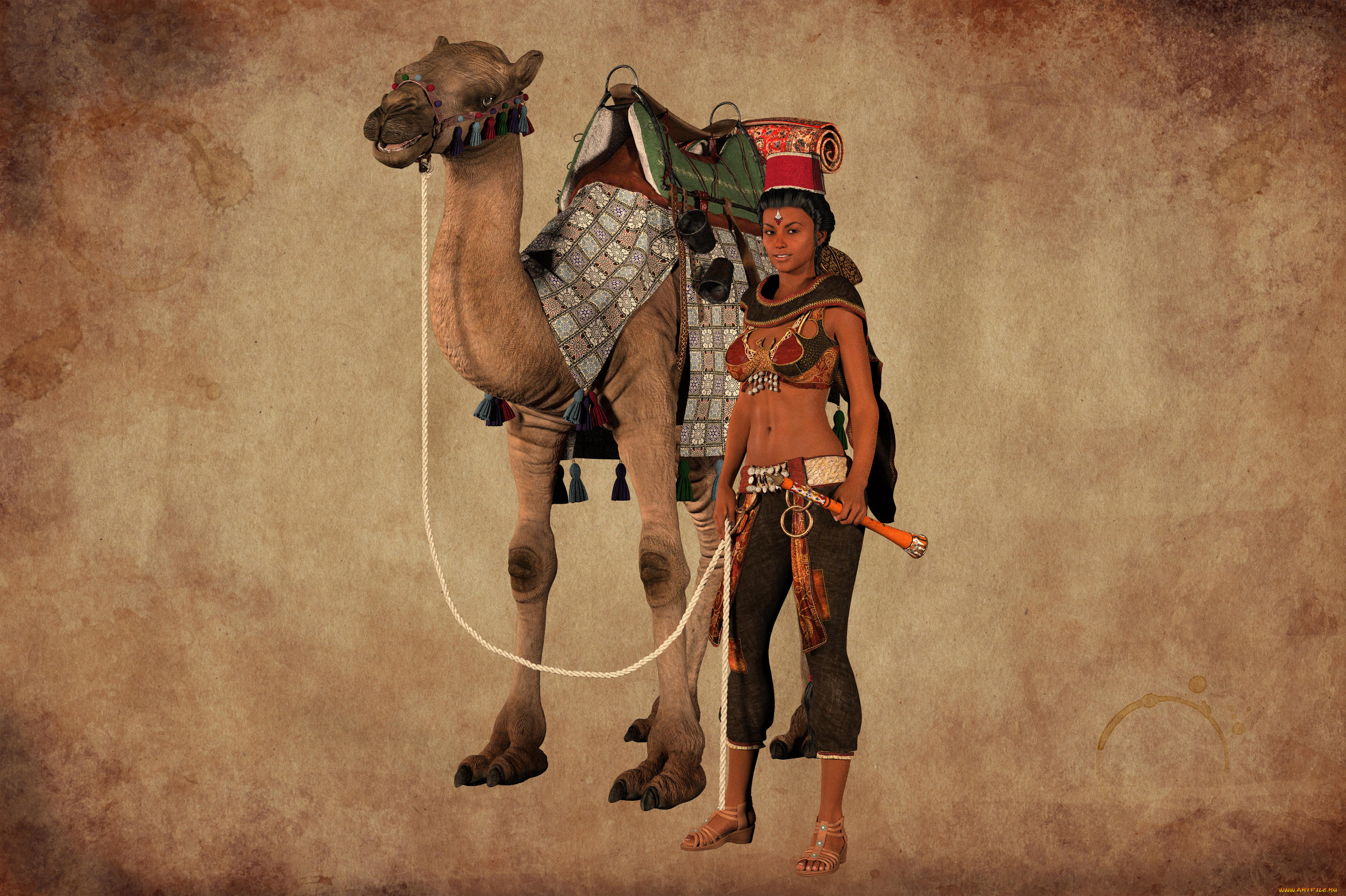 3д, графика, люди, и, животные, , people, and, animals, фон, взгляд, девушка