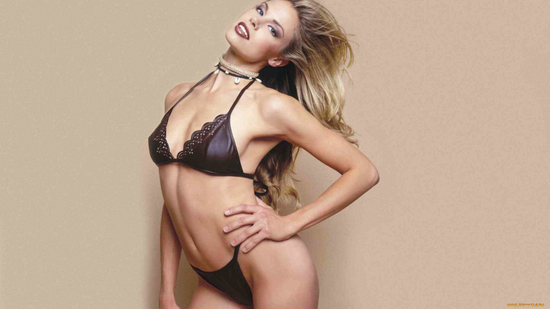 девушки, brooke, burns, блондинка, купальник