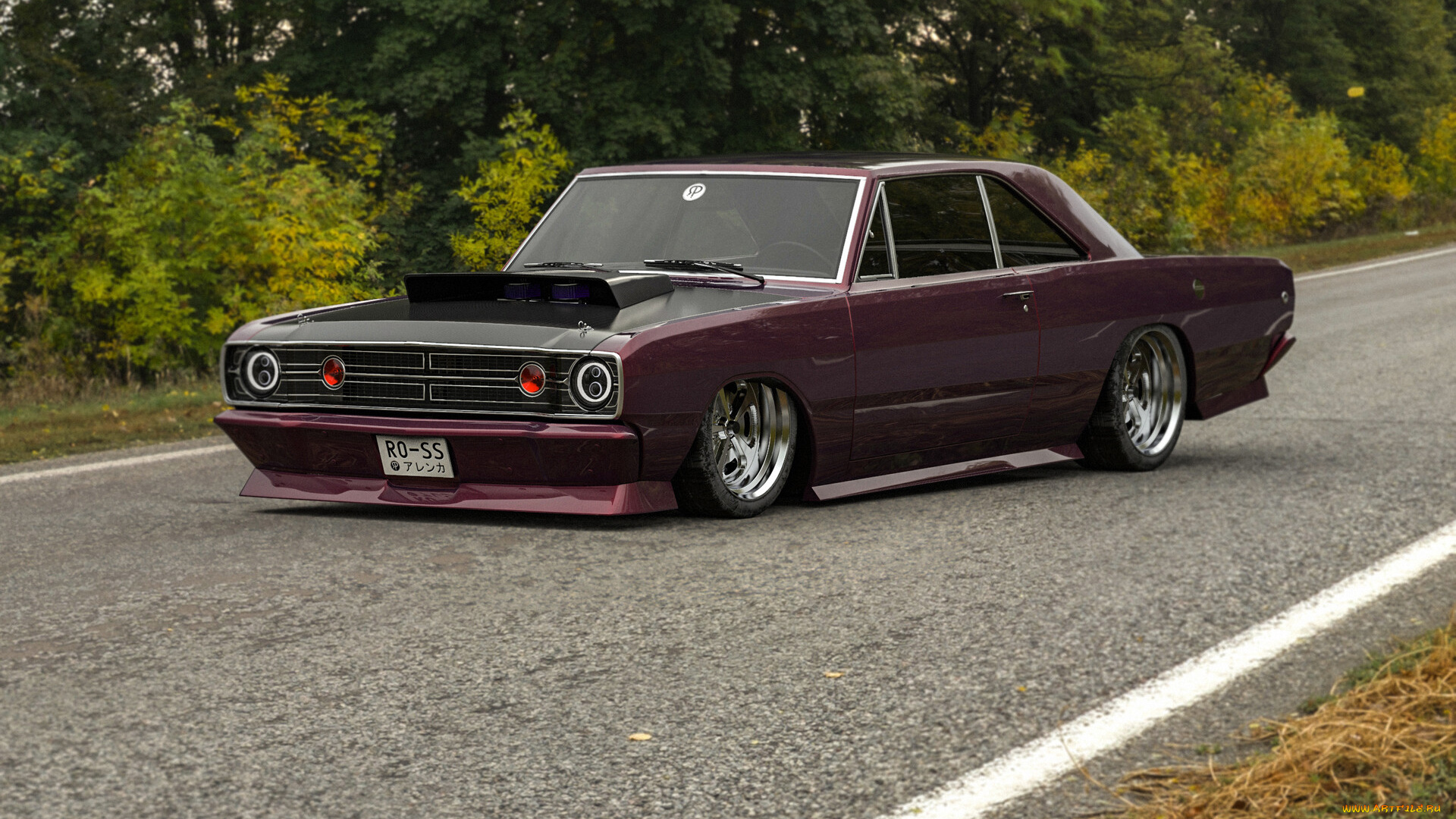 dodge, dart, slammed, автомобили, виртуальный, тюнинг, dodge, dart, slammed, американская, классика, и, мощь