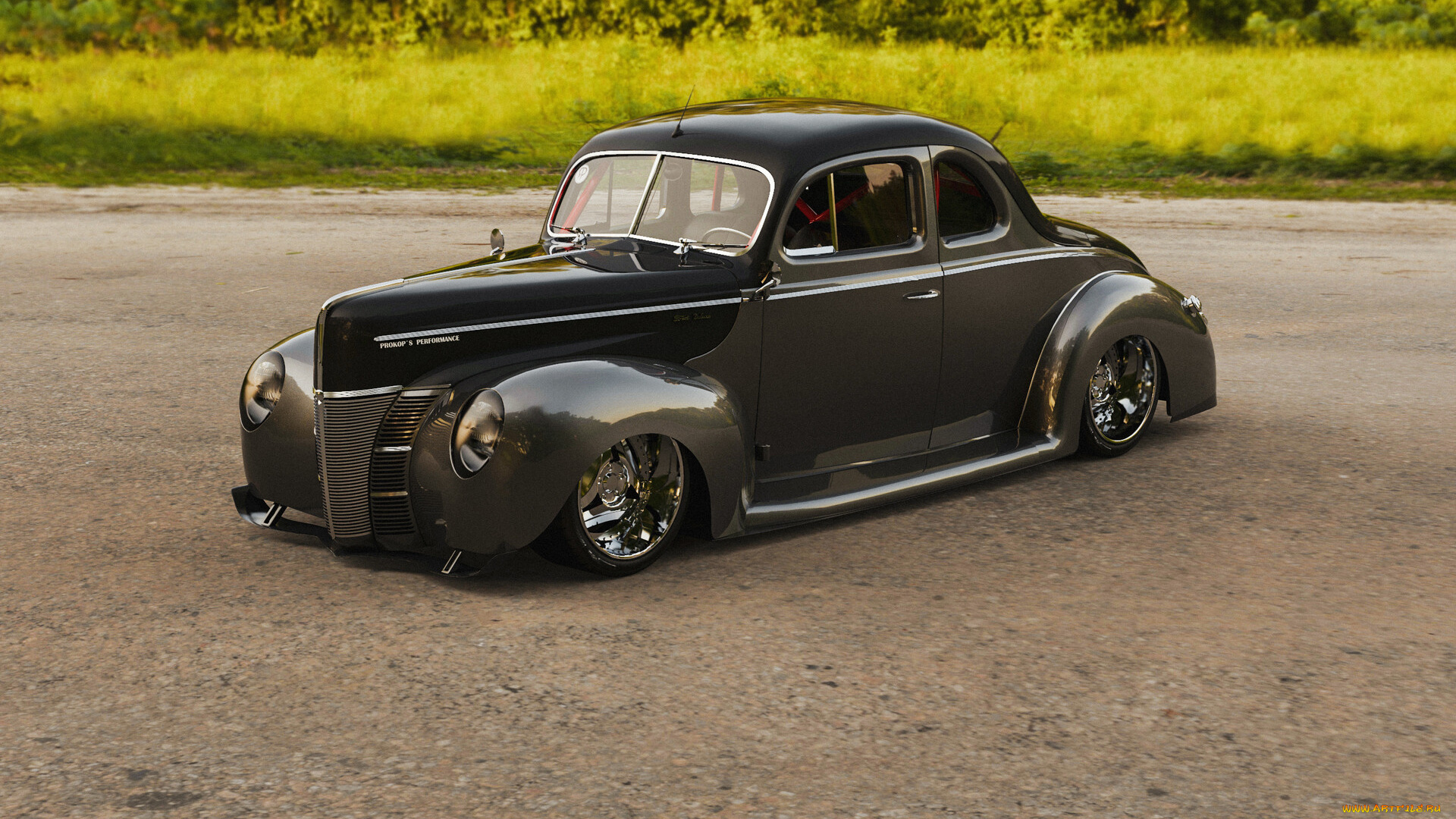 ford, de-luxe, 1940, coupe, автомобили, виртуальный, тюнинг, ford, de, luxe, 1940, coupe, американская, классика, и, мощь, крутой, аппарат