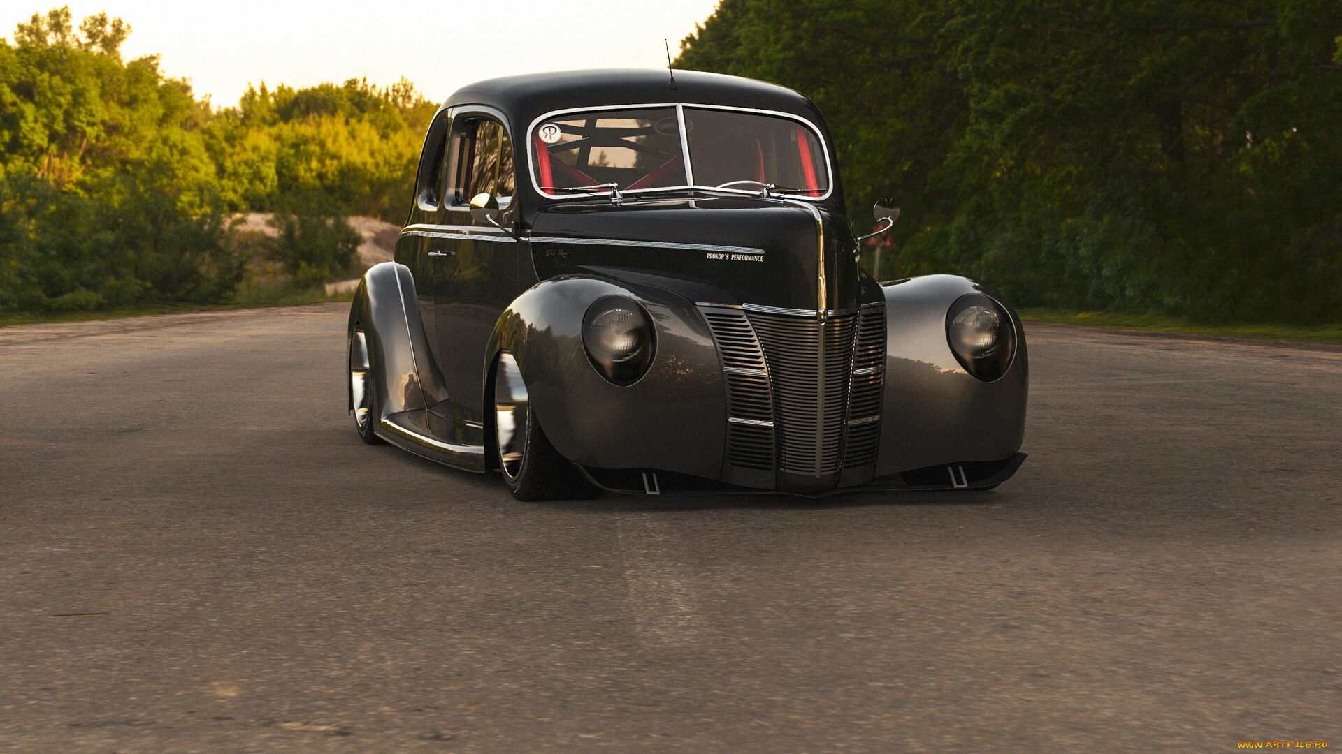 ford, de-luxe, 1940, coupe, автомобили, виртуальный, тюнинг, ford, de, luxe, 1940, coupe, американская, классика, и, мощь, крутой, аппарат