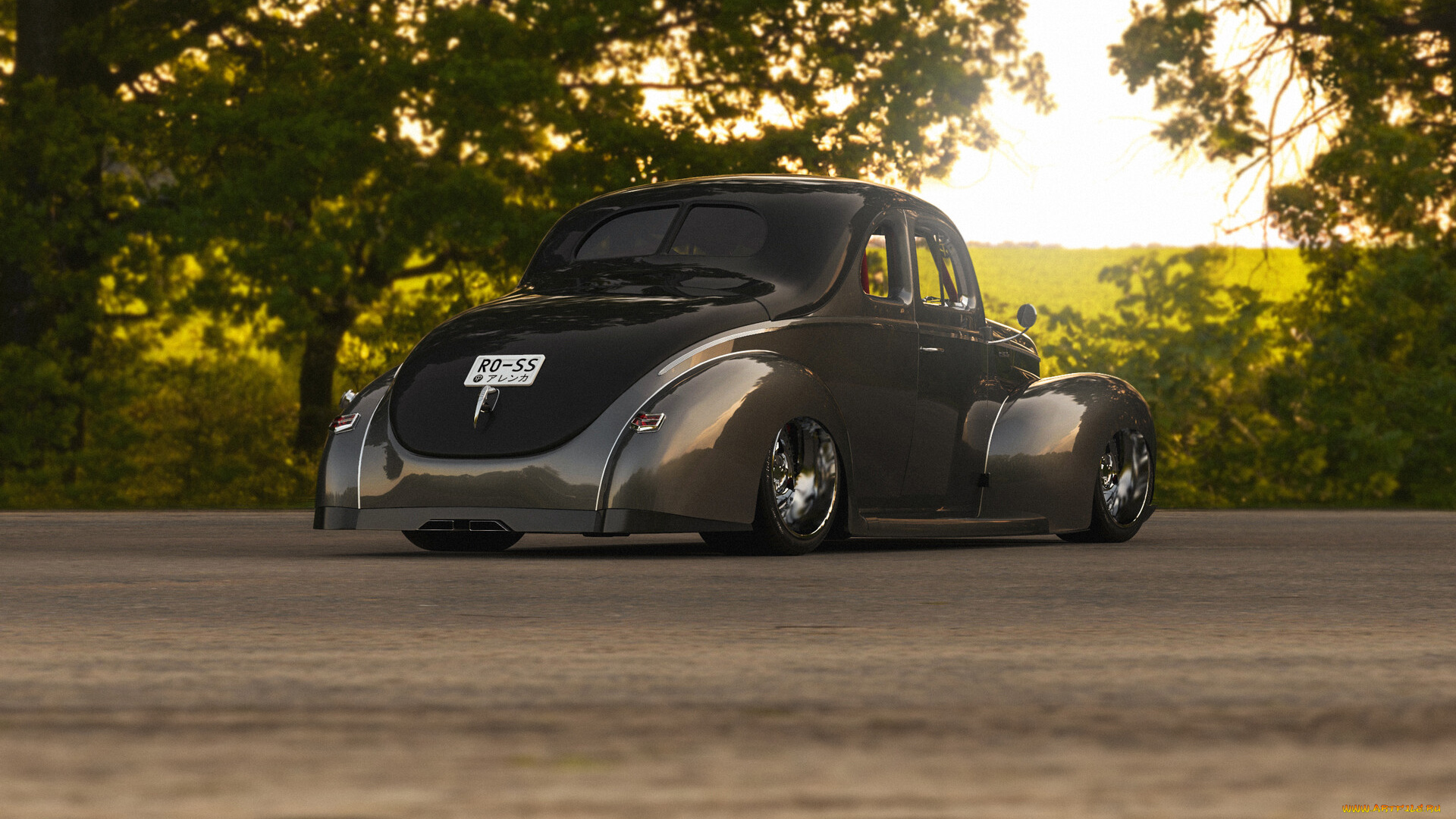 ford, de-luxe, 1940, coupe, автомобили, виртуальный, тюнинг, ford, de, luxe, 1940, coupe, американская, классика, и, мощь, крутой, аппарат