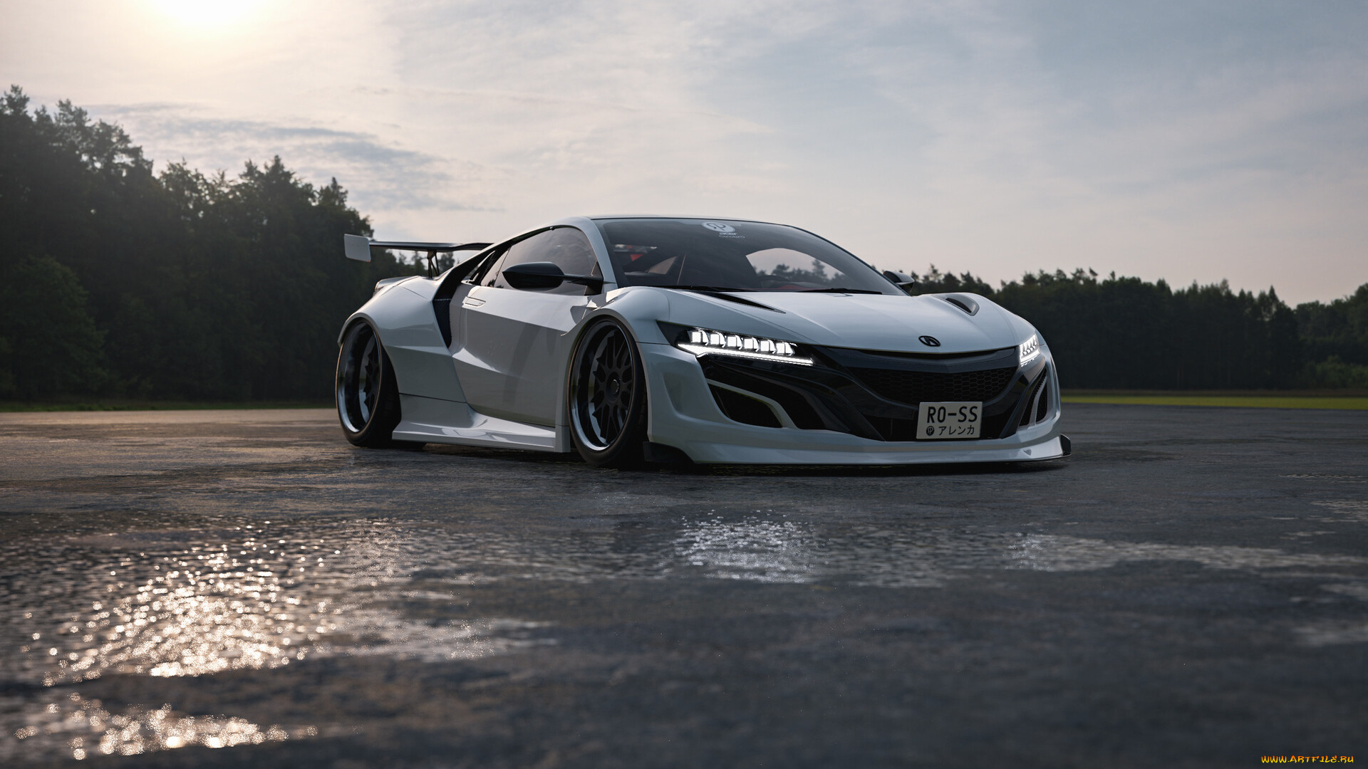 honda, acura, nsx, widebody, автомобили, виртуальный, тюнинг, honda, acura, nsx, widebody, эта, девчёнка, такую, грязь, может, варить, мама, мия