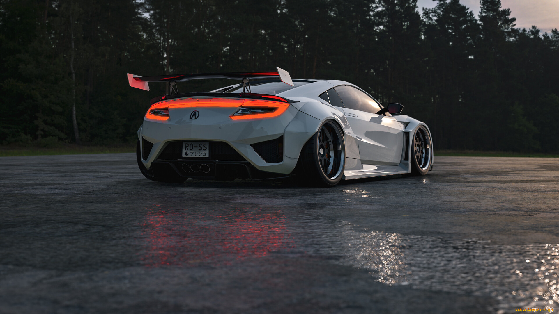 honda, acura, nsx, widebody, автомобили, виртуальный, тюнинг, honda, acura, nsx, widebody, эта, девчёнка, такую, грязь, может, варить, мама, мия